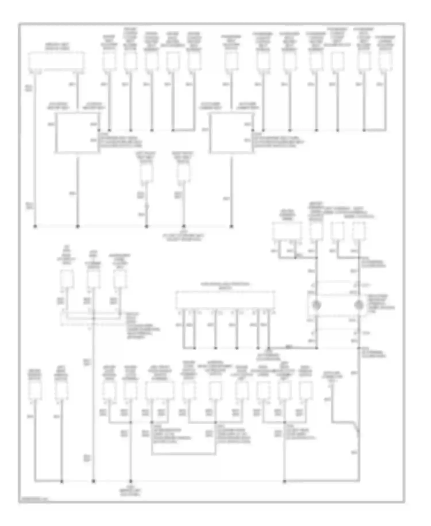 Wiring diagram passenger seat adjuster switch for Cadillac STS I (2004-2007) (1 of 2)