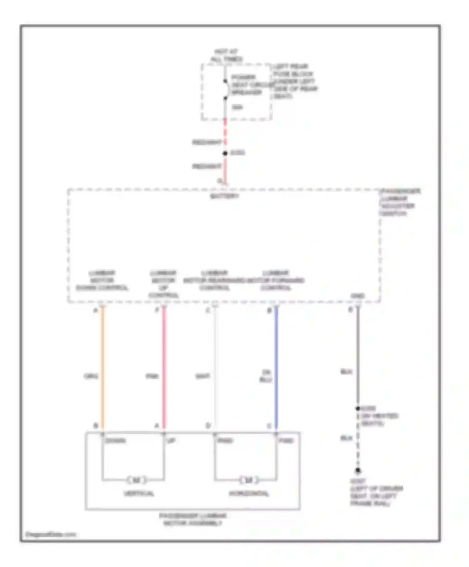 Wiring diagram red/wht for Cadillac STS I (2004-2007) (31 of 45)