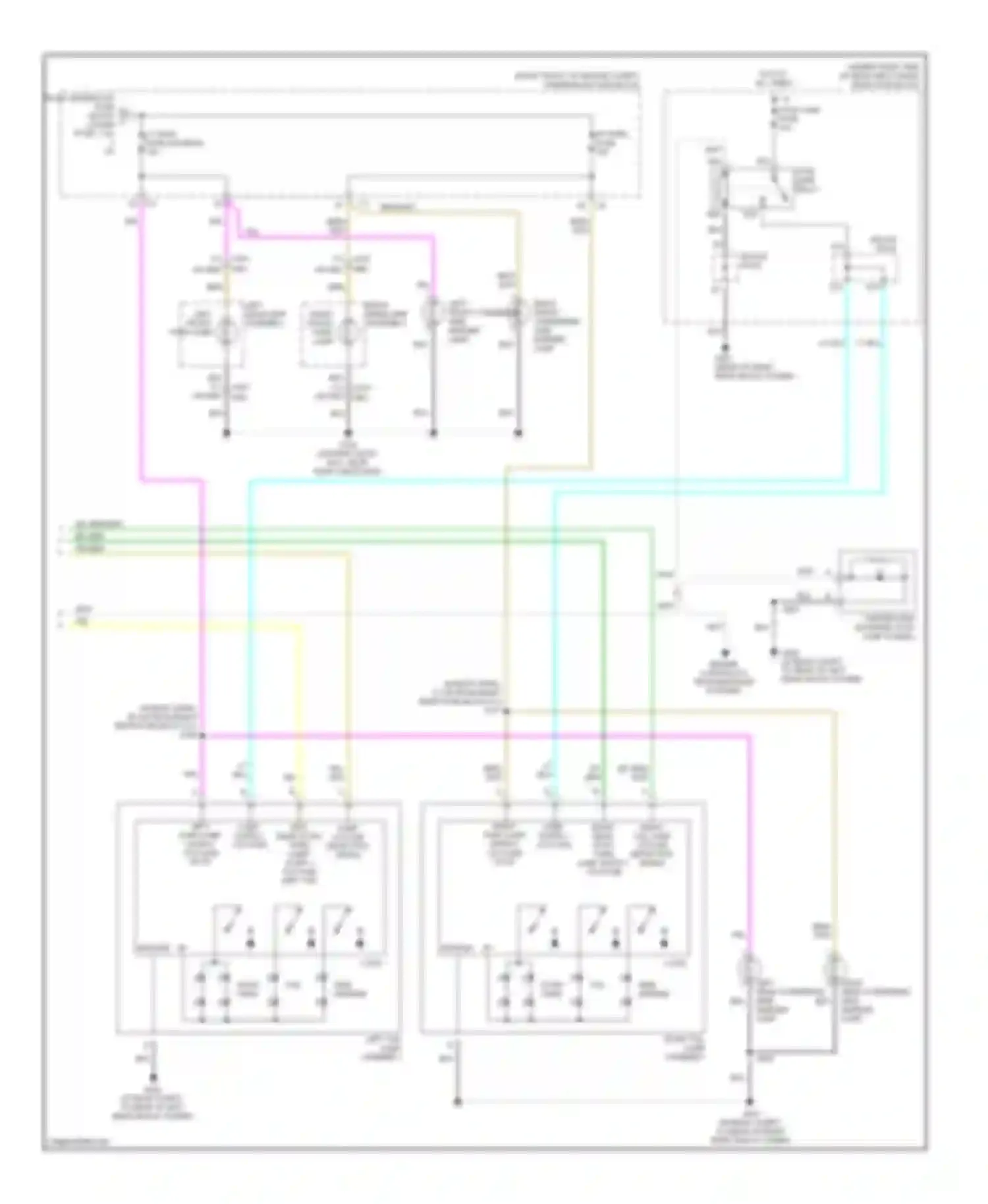 Wiring diagram right tail lamp assembly for Cadillac STS I (2004-2007) (1 of 2)