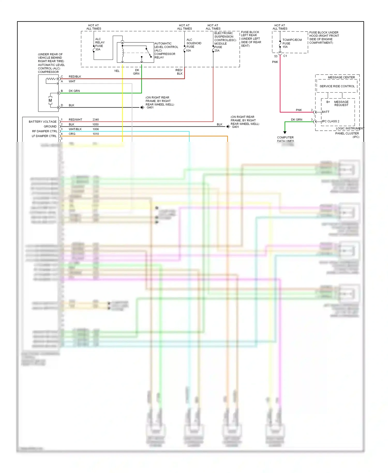 Cadillac STS I (2004-2007) system wiring diagram  (1 of 1)