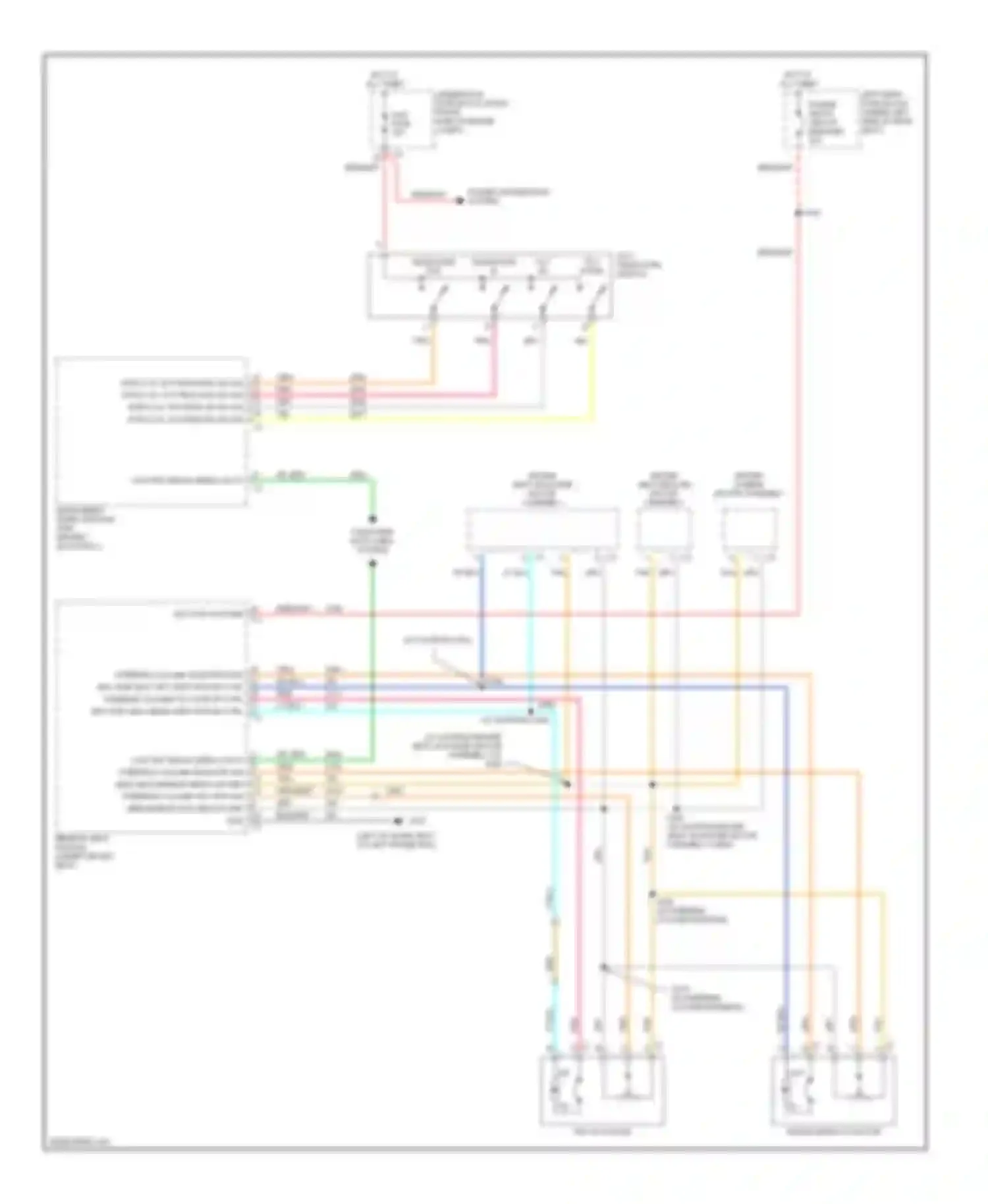 Wiring diagram telescoping actuator for Cadillac STS I (2004-2007) (1 of 1)