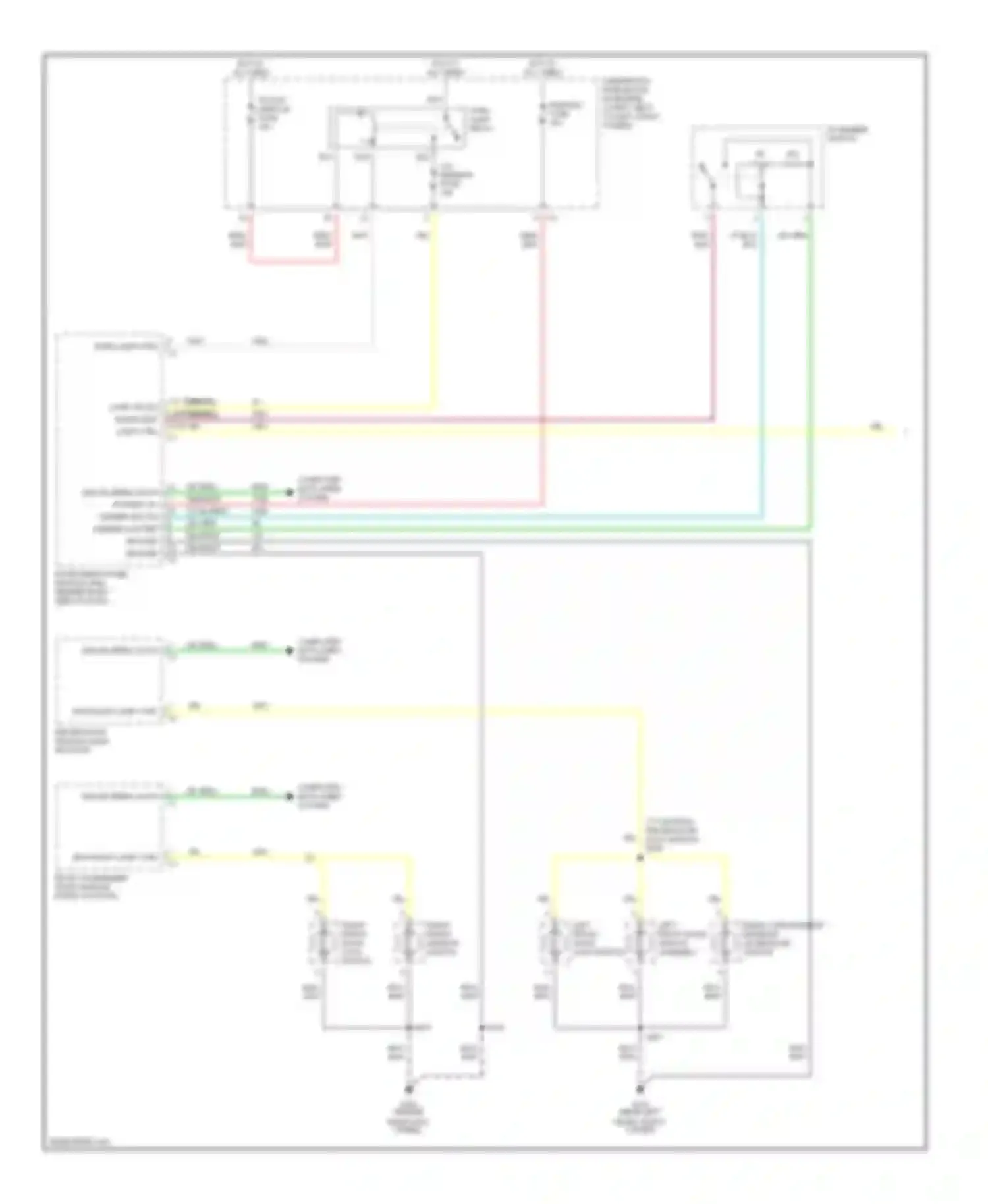 Wiring diagram tilt/lk/ lmp/clm fuse for Cadillac STS I (2004-2007) (1 of 1)