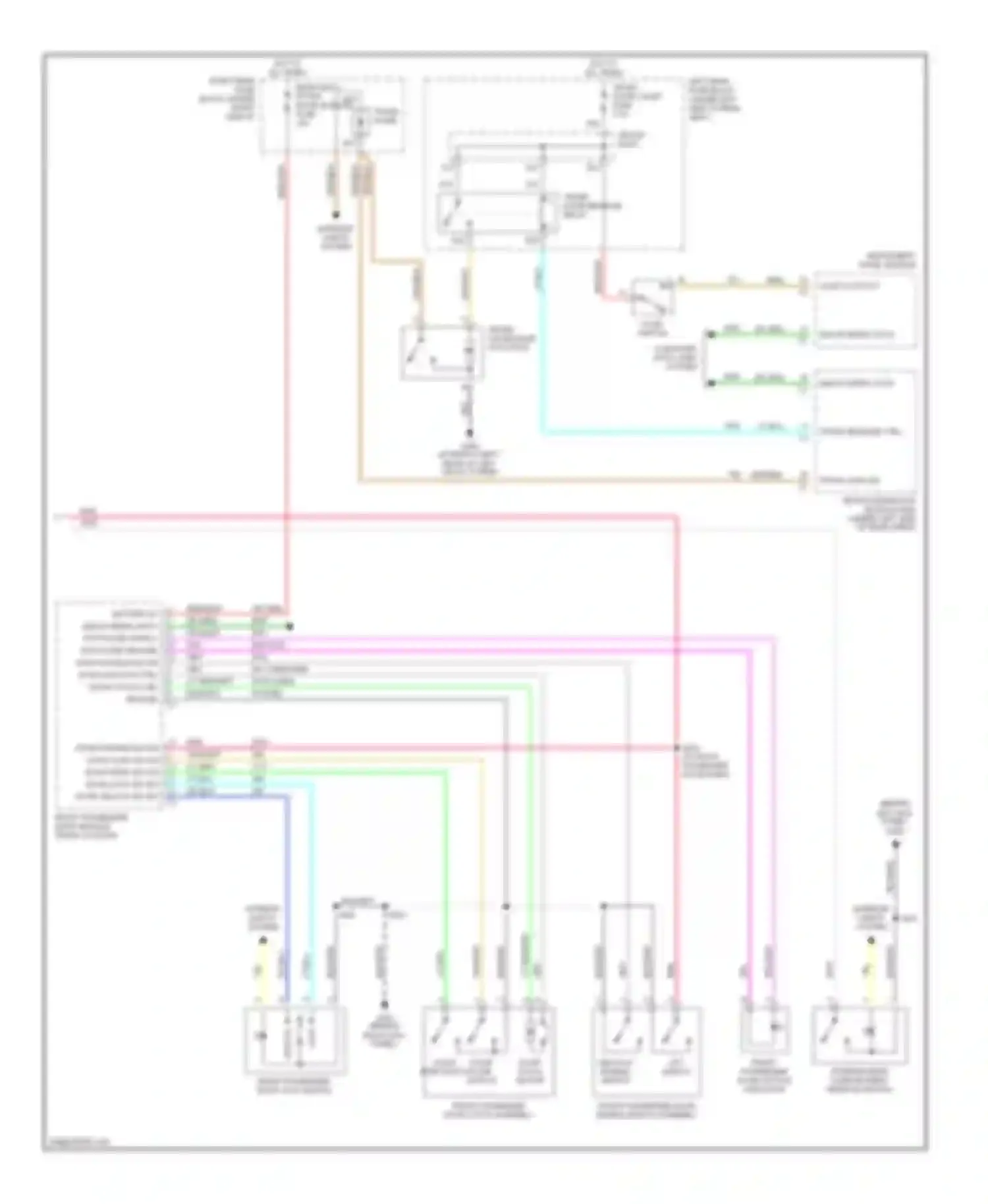 Wiring diagram valet switch for Cadillac STS I (2004-2007) (1 of 2)