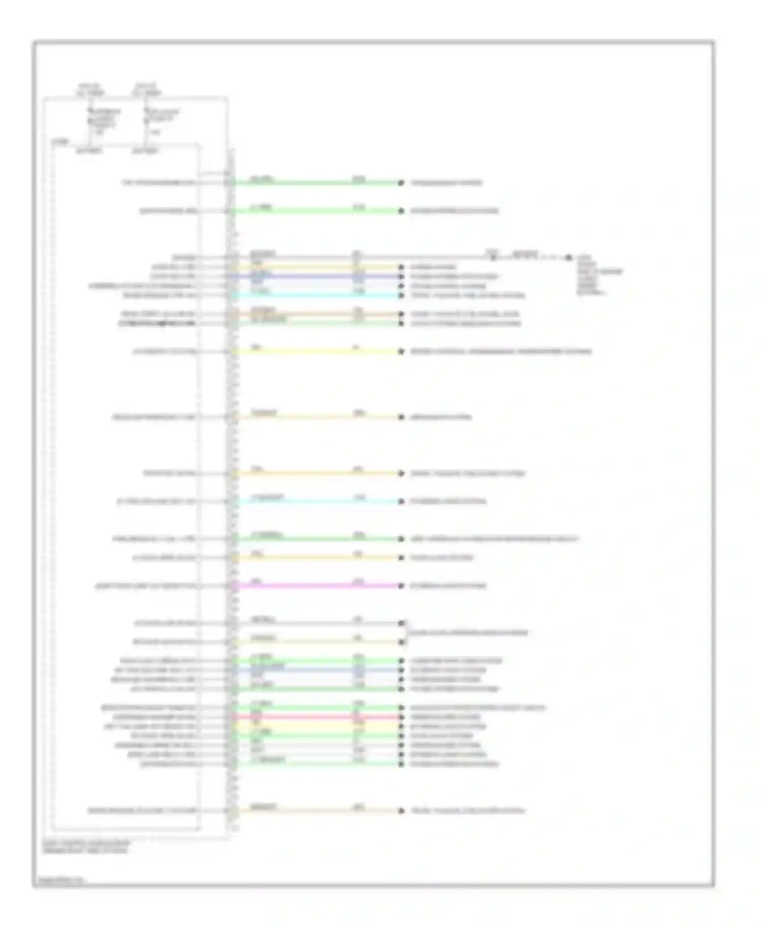 XLR Cadillac I (2003-2009): Body control modules circuit (1 of 4)