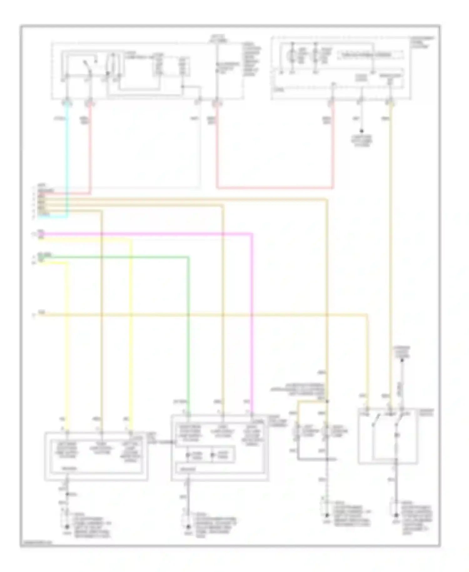XLR Cadillac I (2003-2009): Exterior lamps circuit (2 of 2)