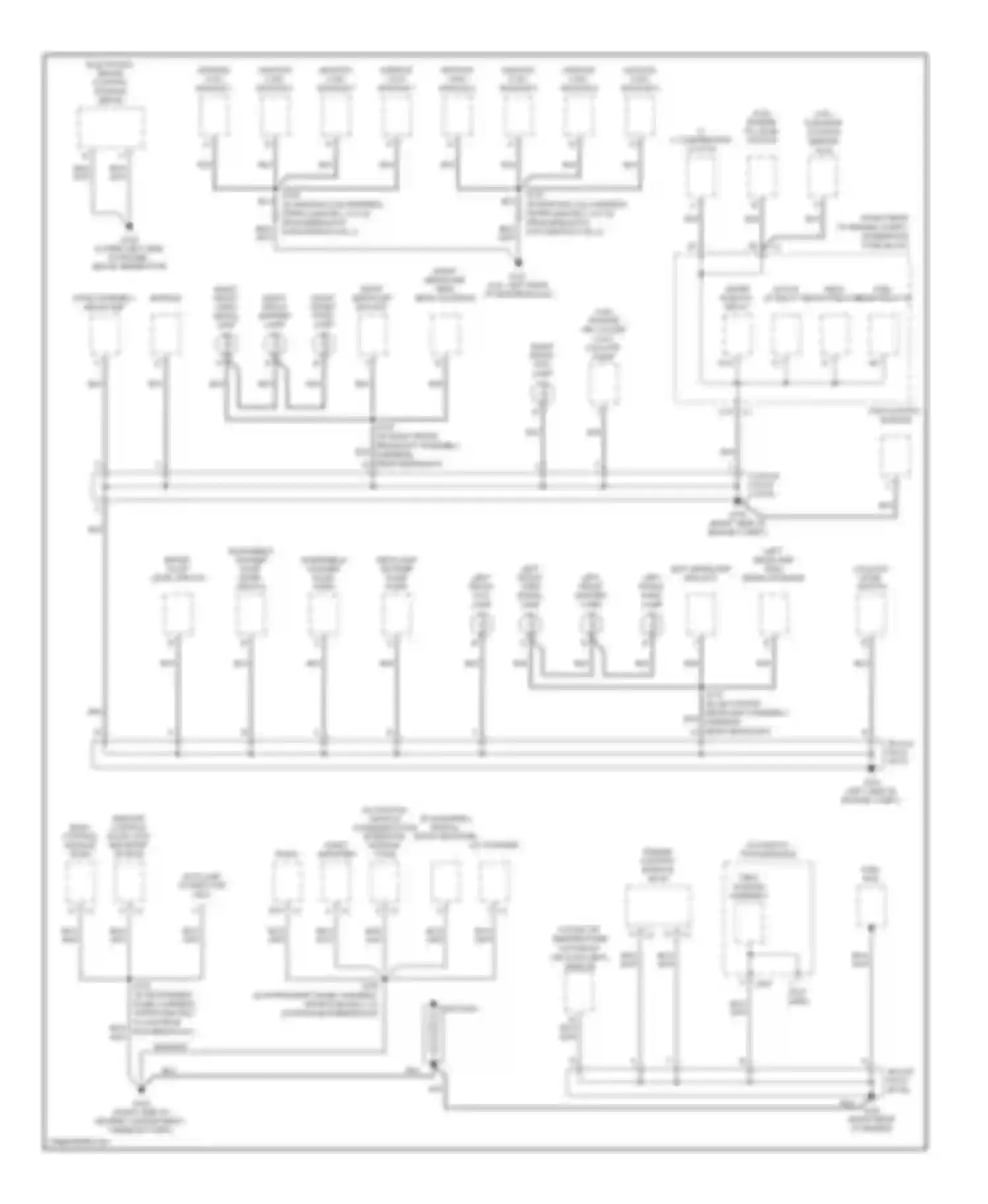 XLR Cadillac I (2003-2009): Ground distribution circuit (1 of 3)