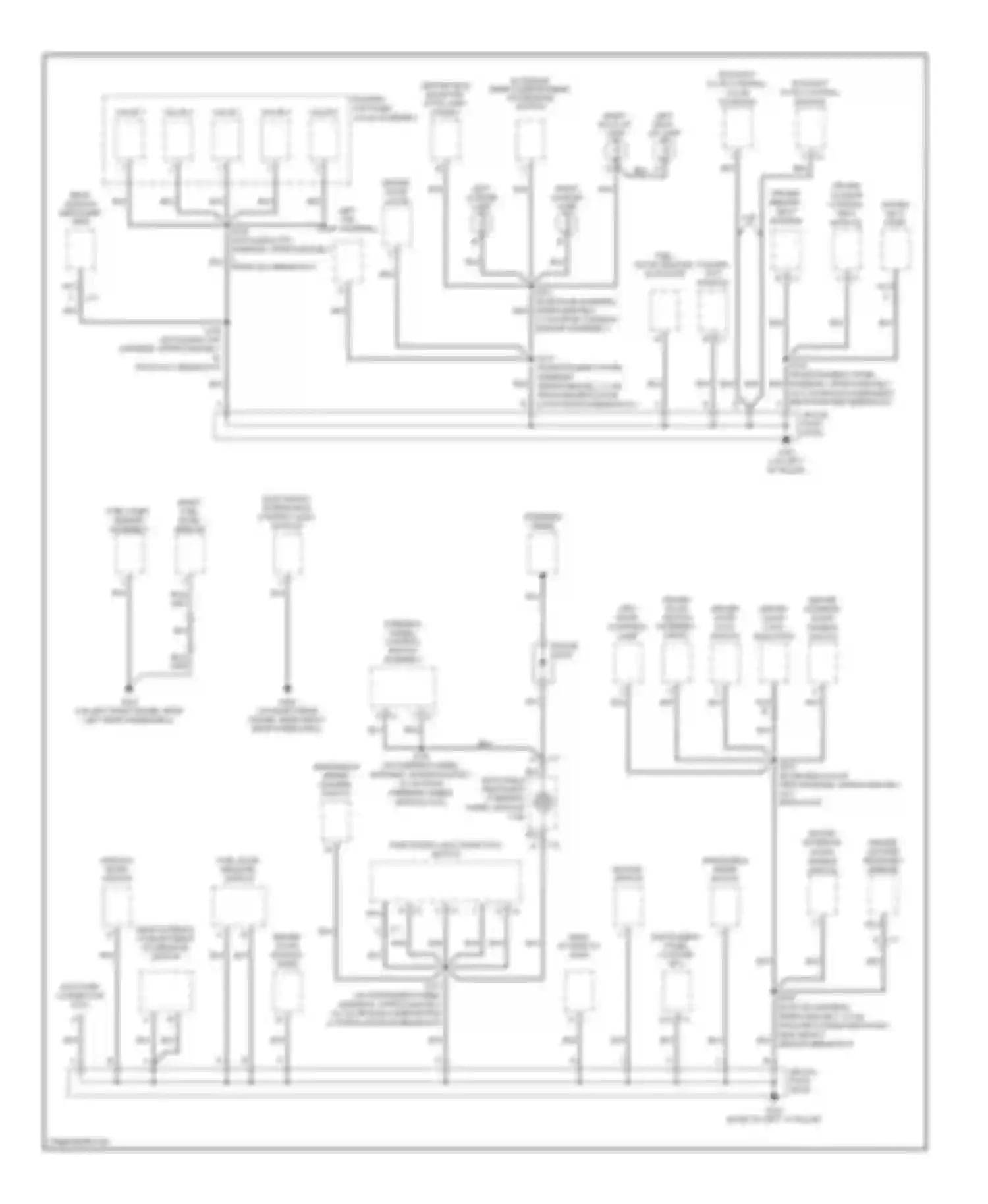 XLR Cadillac I (2003-2009): Ground distribution circuit (2 of 3)