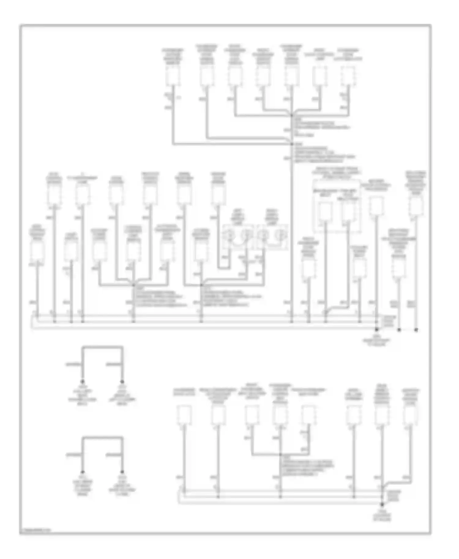 XLR Cadillac I (2003-2009): Ground distribution circuit (3 of 3)