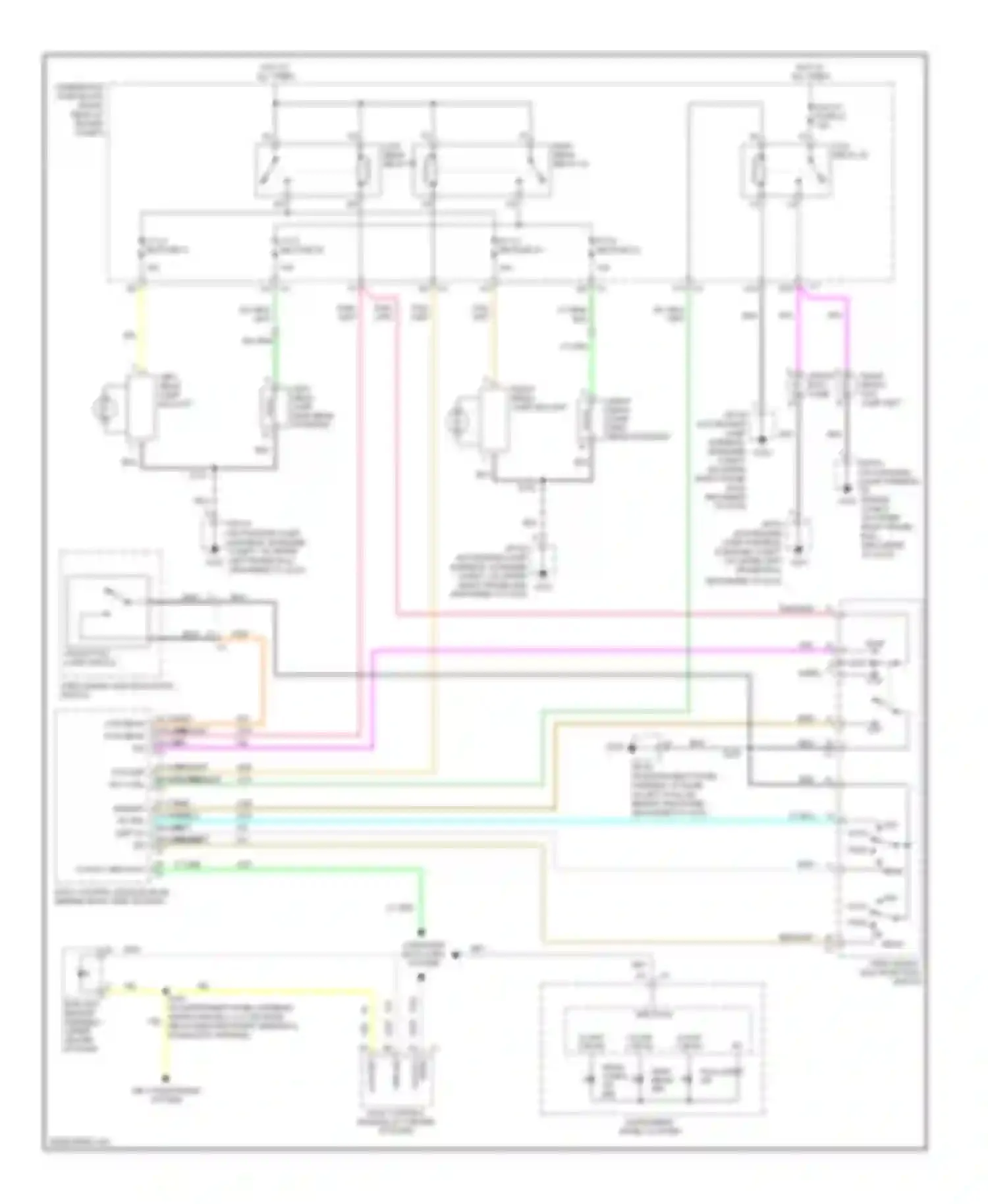 XLR Cadillac I (2003-2009): Headlights circuit