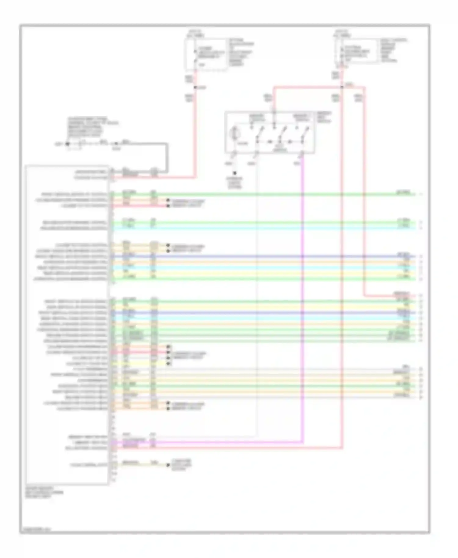 XLR Cadillac I (2003-2009): Driver"s memory seat circuit (1 of 2)