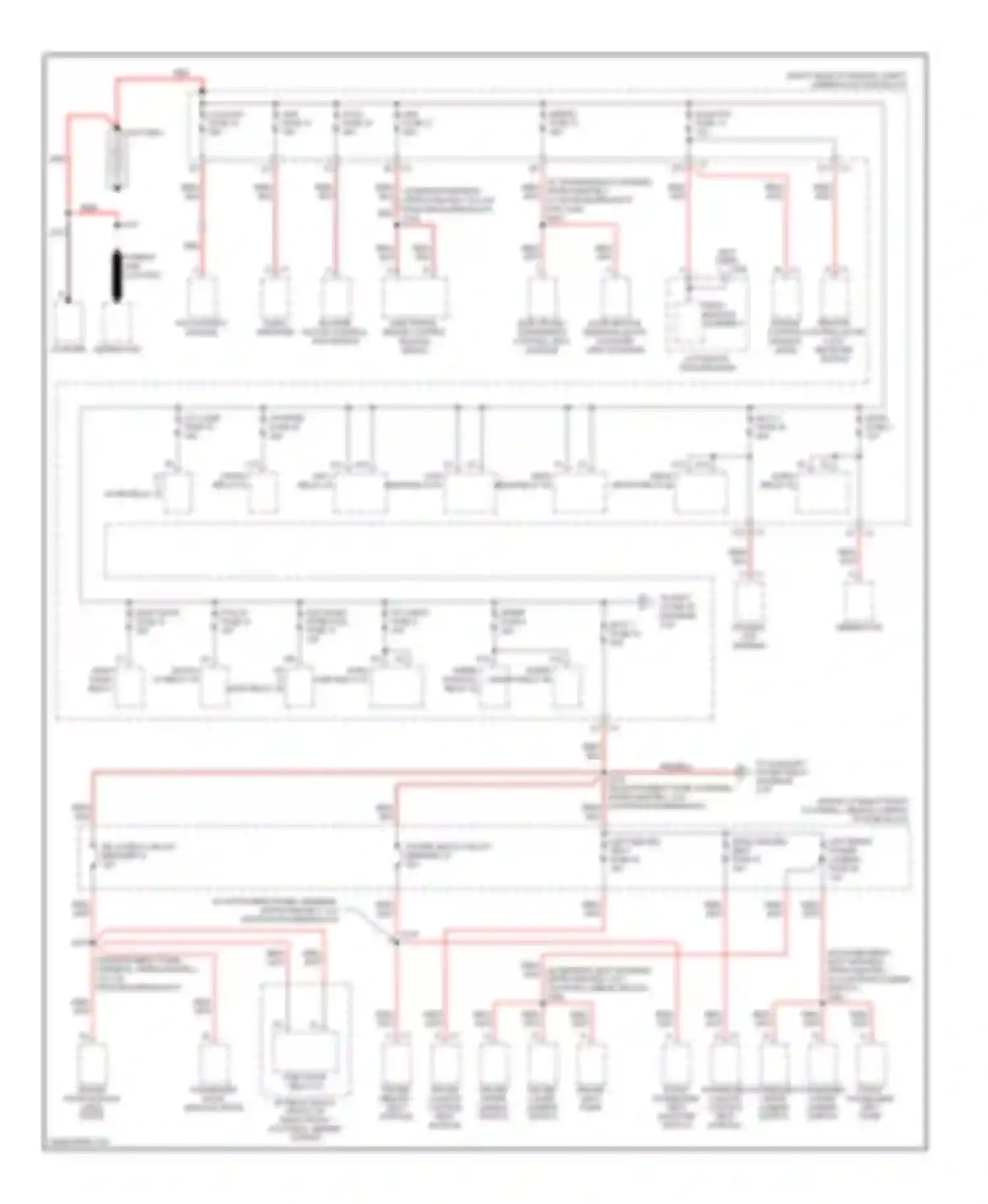 XLR Cadillac I (2003-2009): Power distribution circuit (1 of 4)