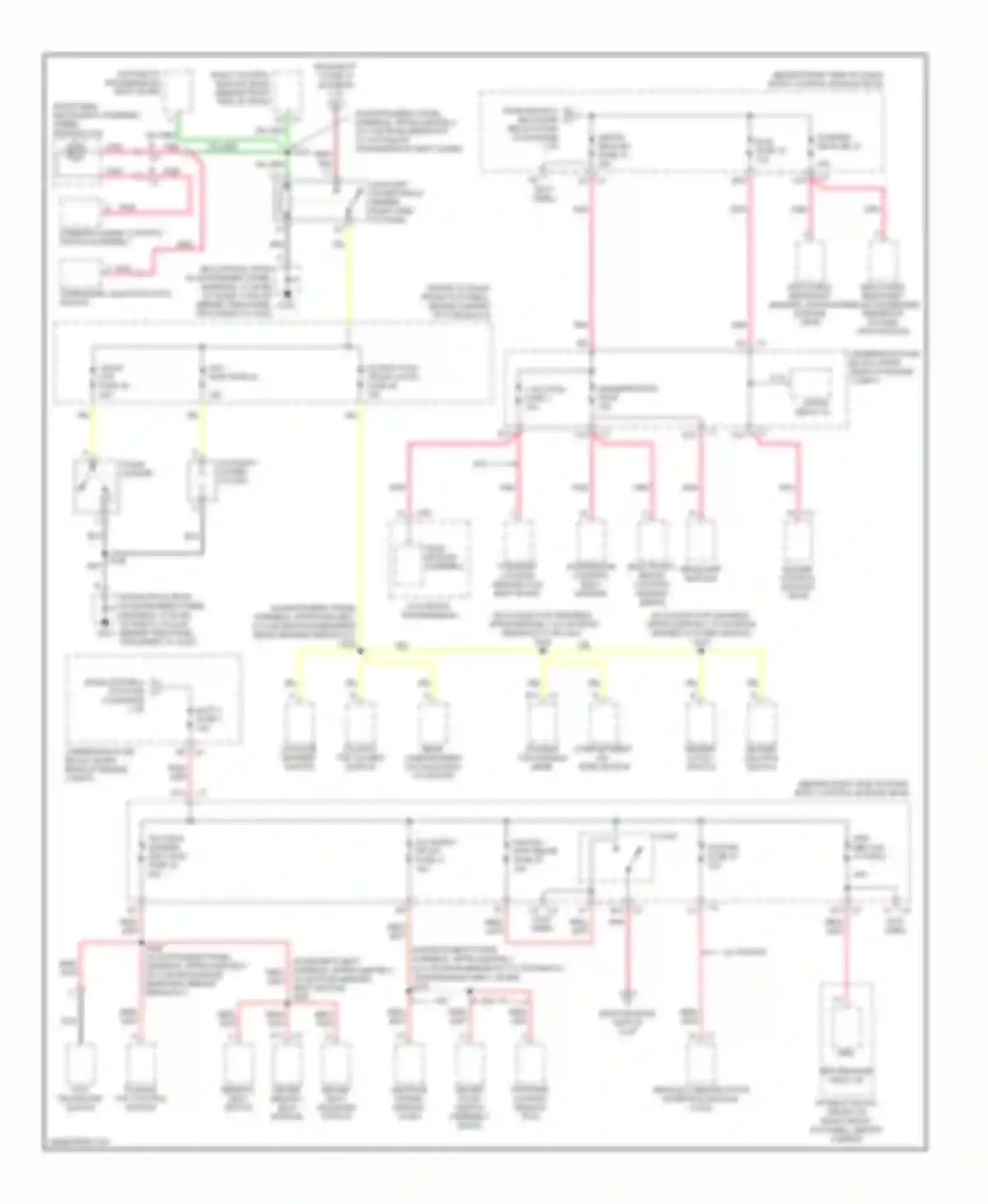 XLR Cadillac I (2003-2009): Power distribution circuit (3 of 4)