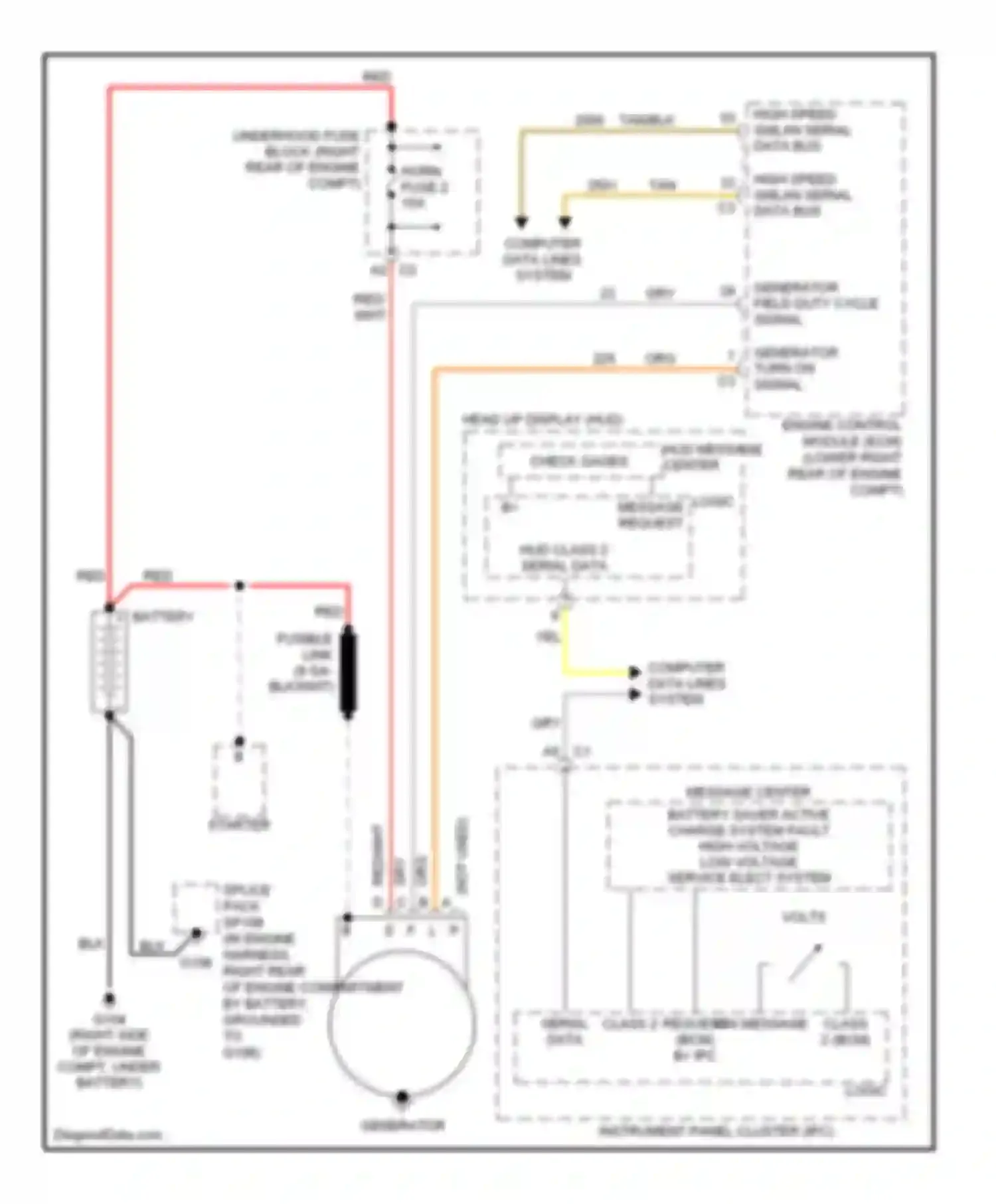 XLR Cadillac I (2003-2009): Charging circuit