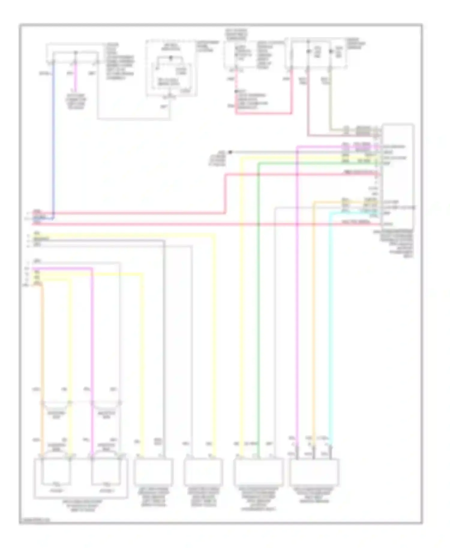 XLR Cadillac I (2003-2009): Supplemental restraints circuit (2 of 2)