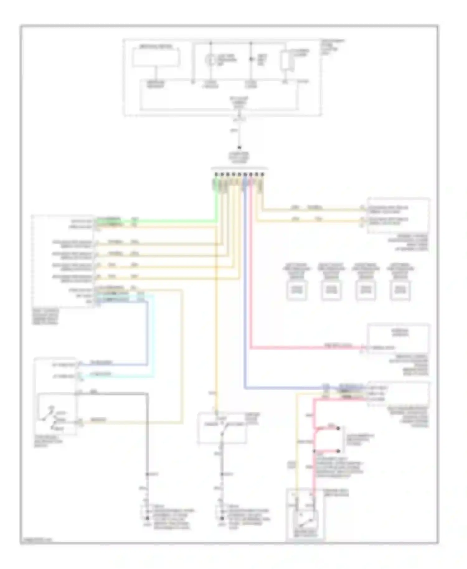 XLR Cadillac I (2003-2009): Warning systems circuit
