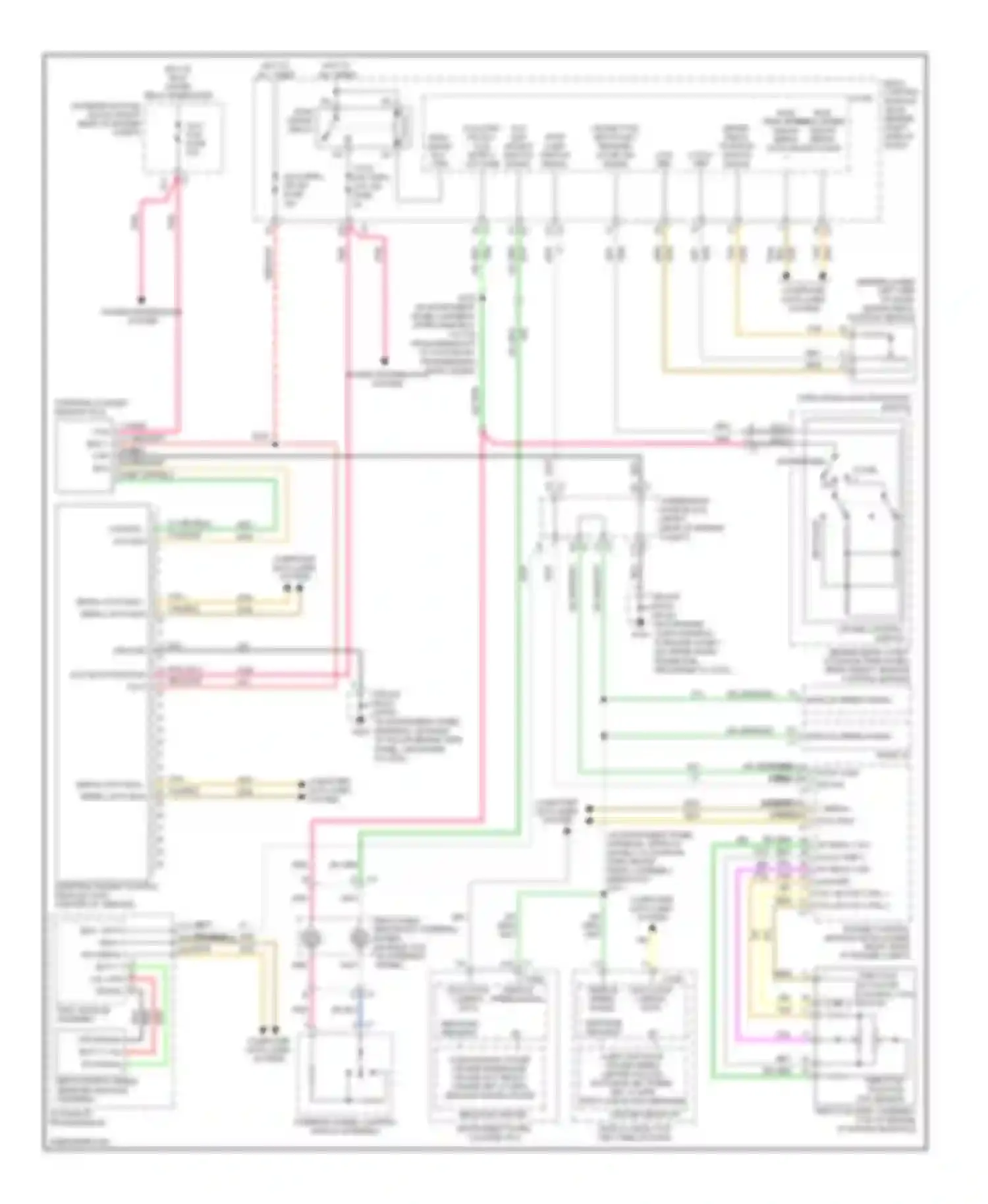 Wiring diagram brake pedal position switch signal for Cadillac XLR I (2003-2009) (2 of 2)