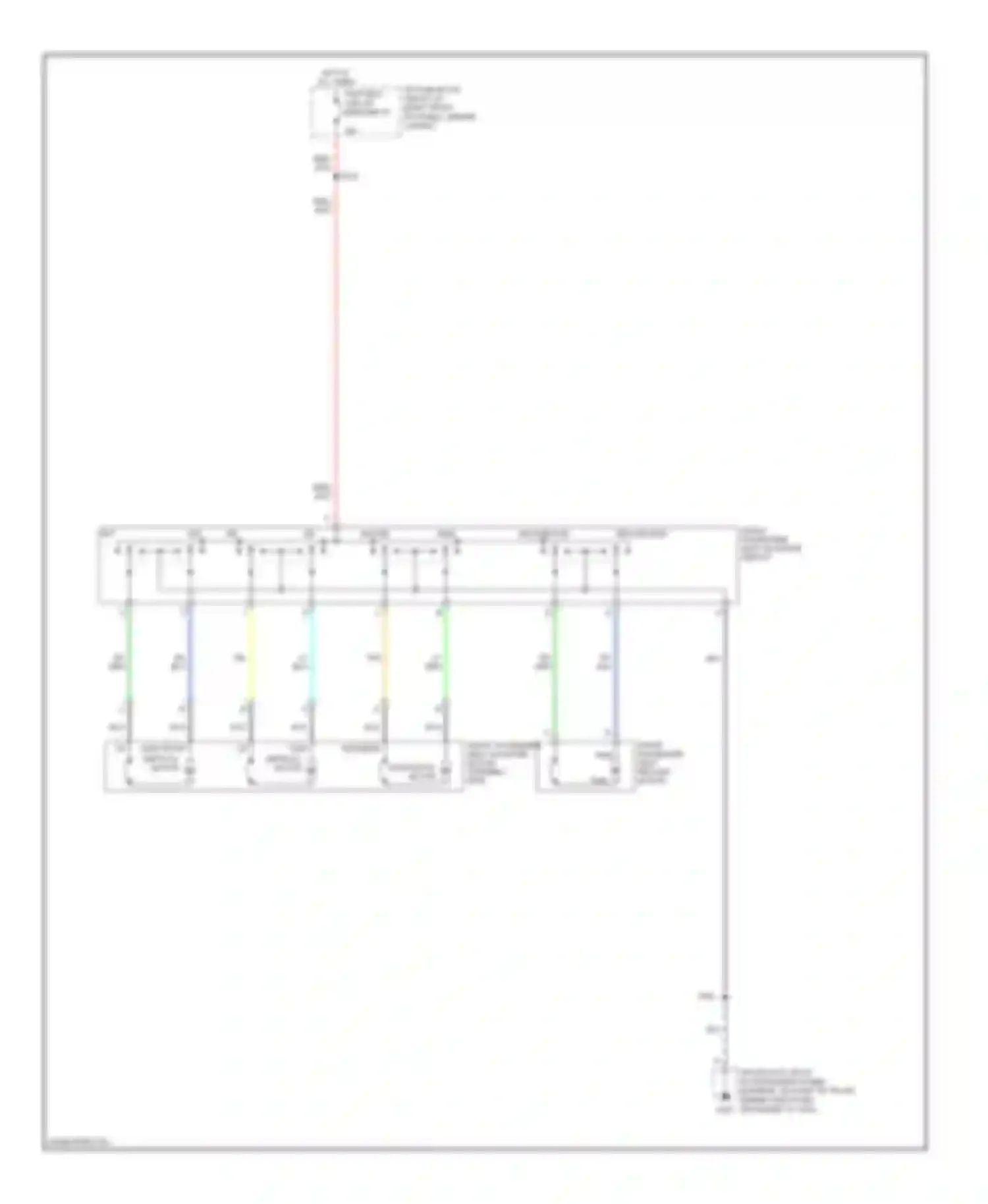 Wiring diagram dwn front vertical motor for Cadillac XLR I (2003-2009) (1 of 1)