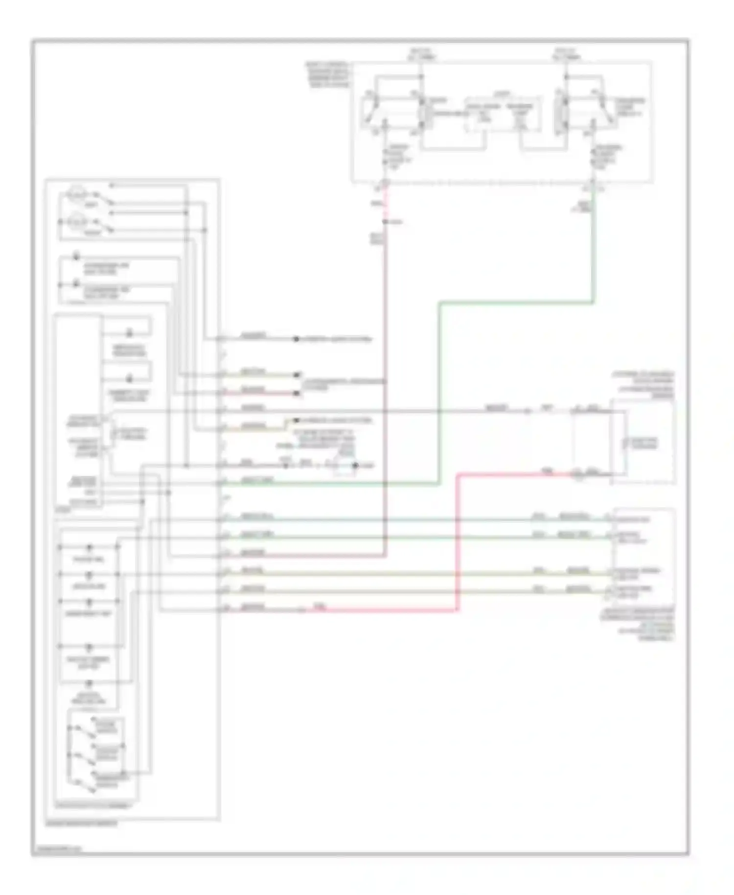 Wiring diagram electro- chromic for Cadillac XLR I (2003-2009) (1 of 1)