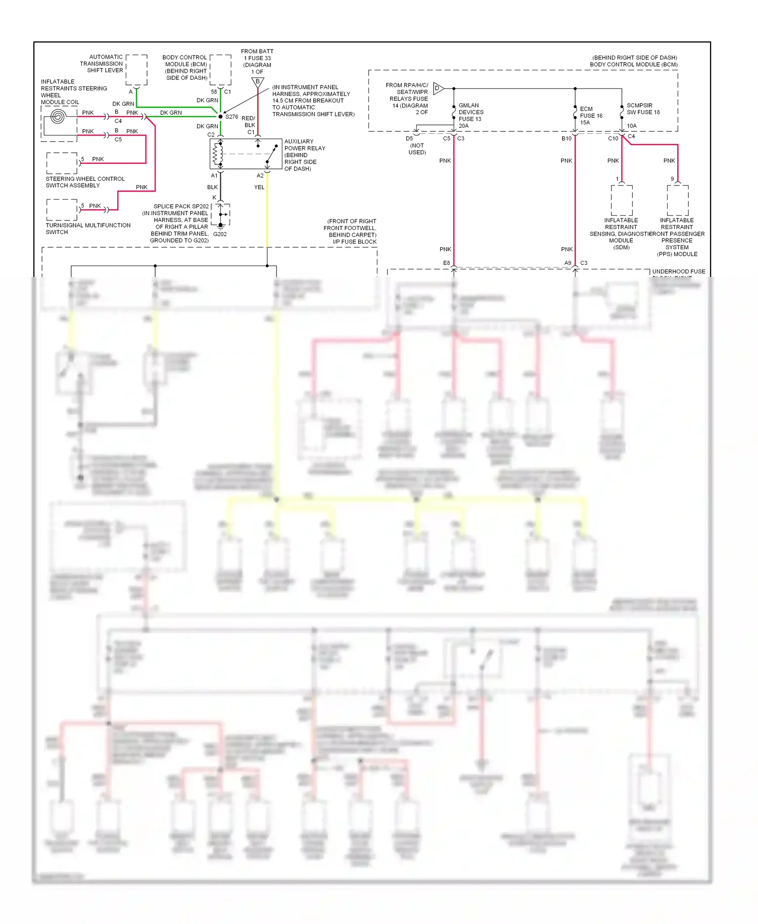 Cadillac XLR I (2003-2009) engine control module (ecm) wiring diagram  (3 of 3)