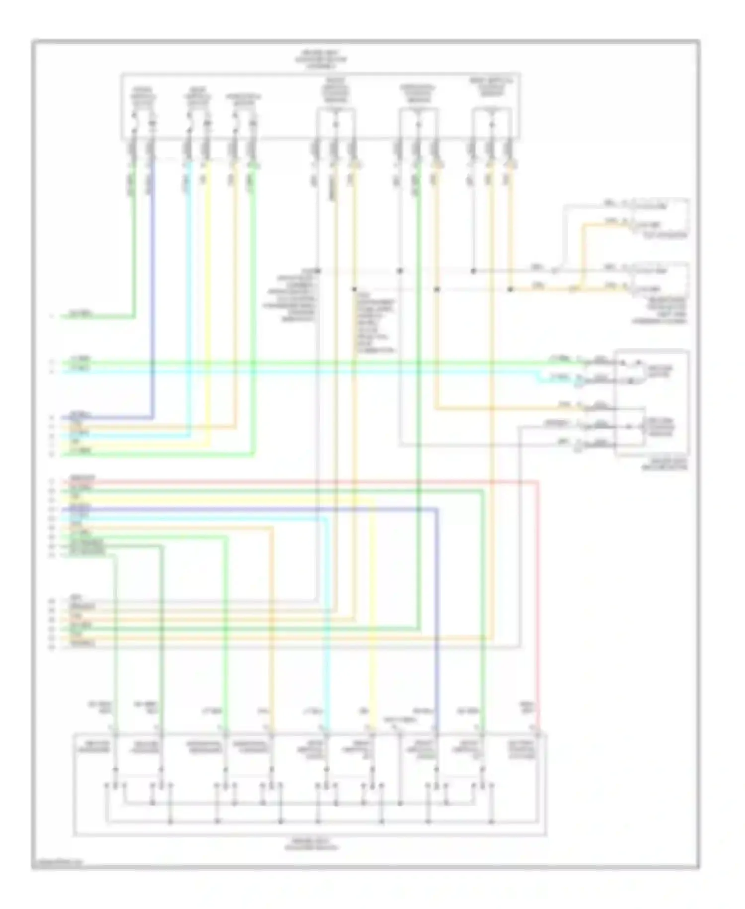 Wiring diagram front vertical up for Cadillac XLR I (2003-2009) (1 of 1)