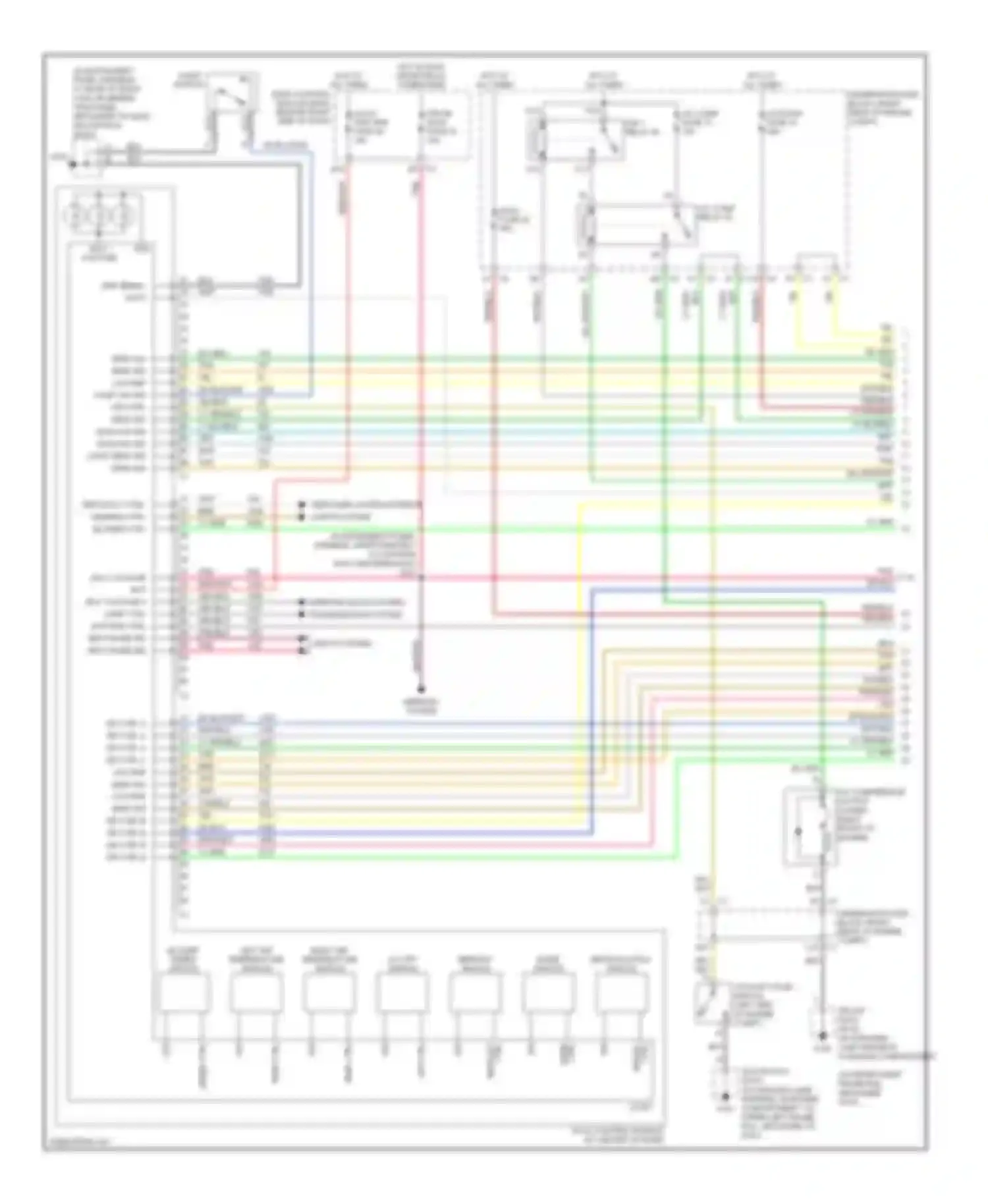 Wiring diagram interior lights system transmissions system for Cadillac XLR I (2003-2009) (1 of 1)