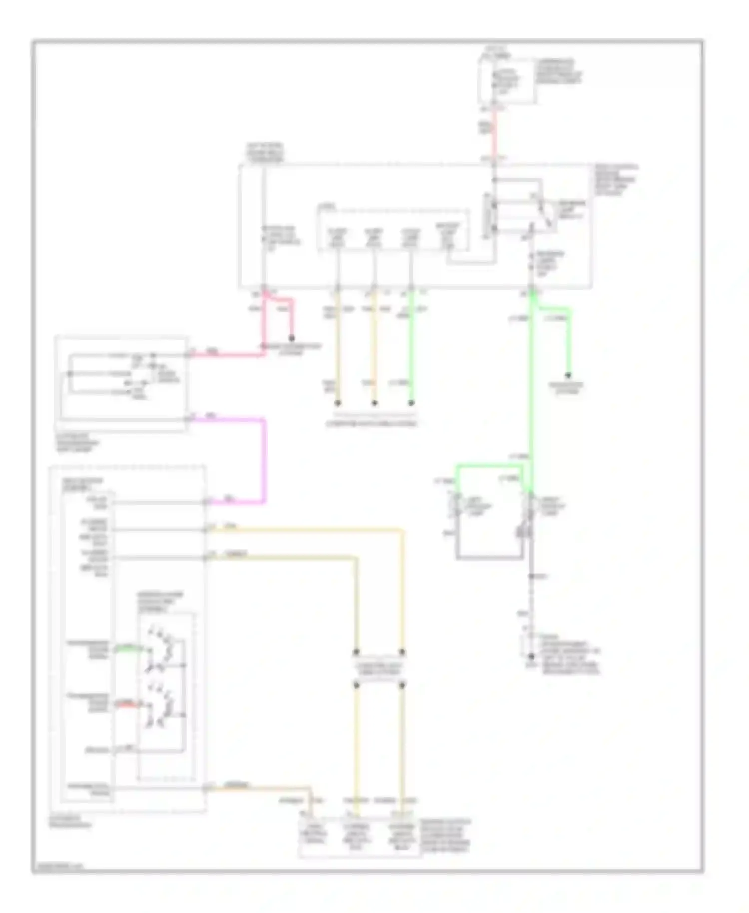 Wiring diagram left backup lamp for Cadillac XLR I (2003-2009) (1 of 1)