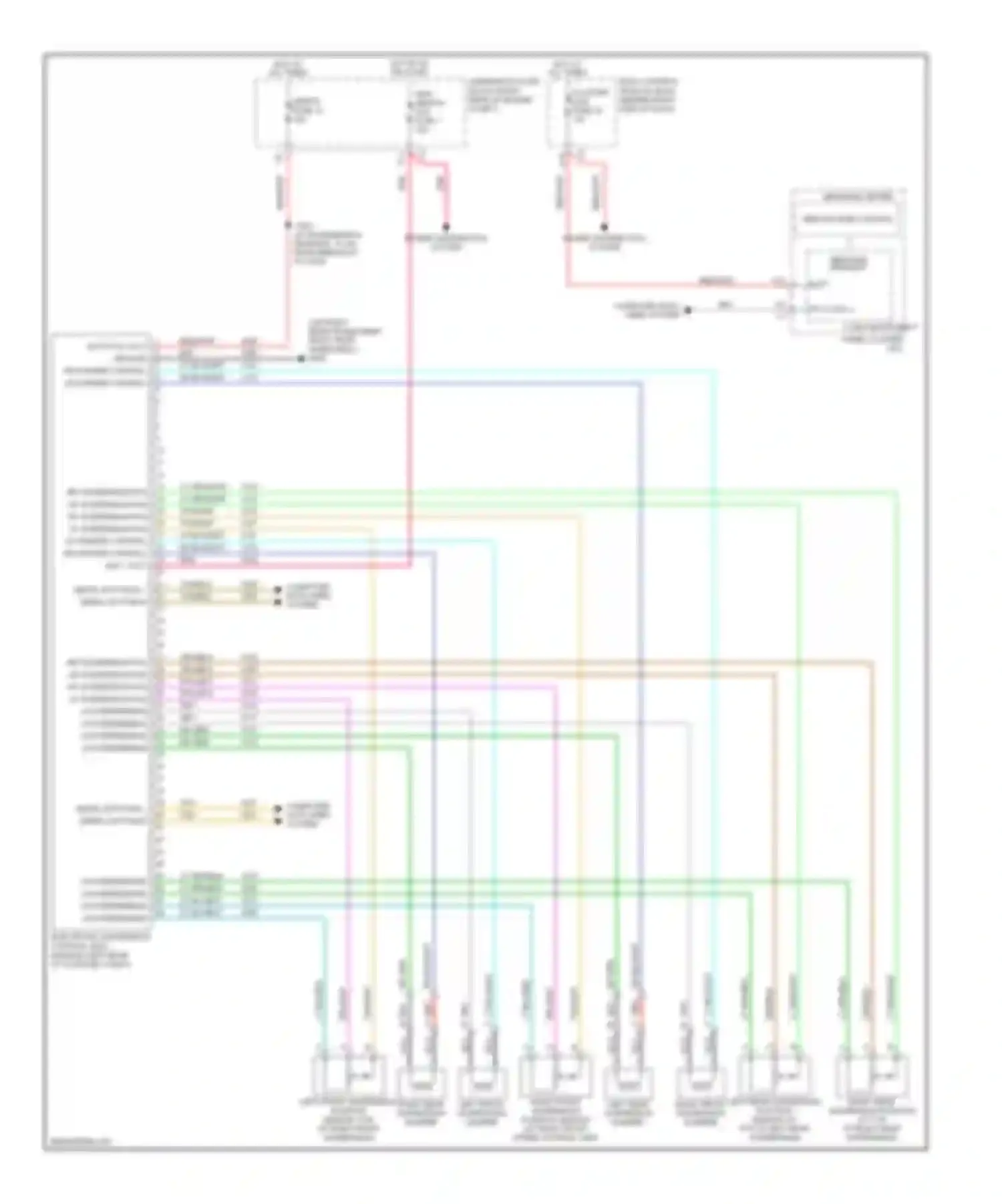 Wiring diagram message center for Cadillac XLR I (2003-2009) (3 of 7)