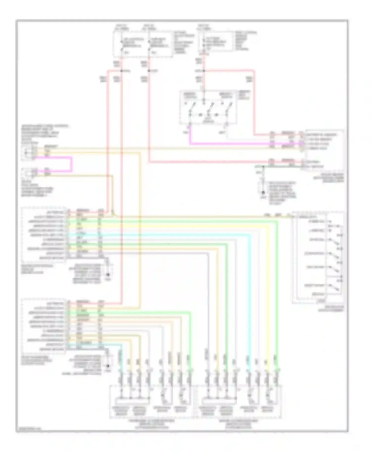 Wiring diagram red/wht for Cadillac XLR I (2003-2009) (22 of 36)