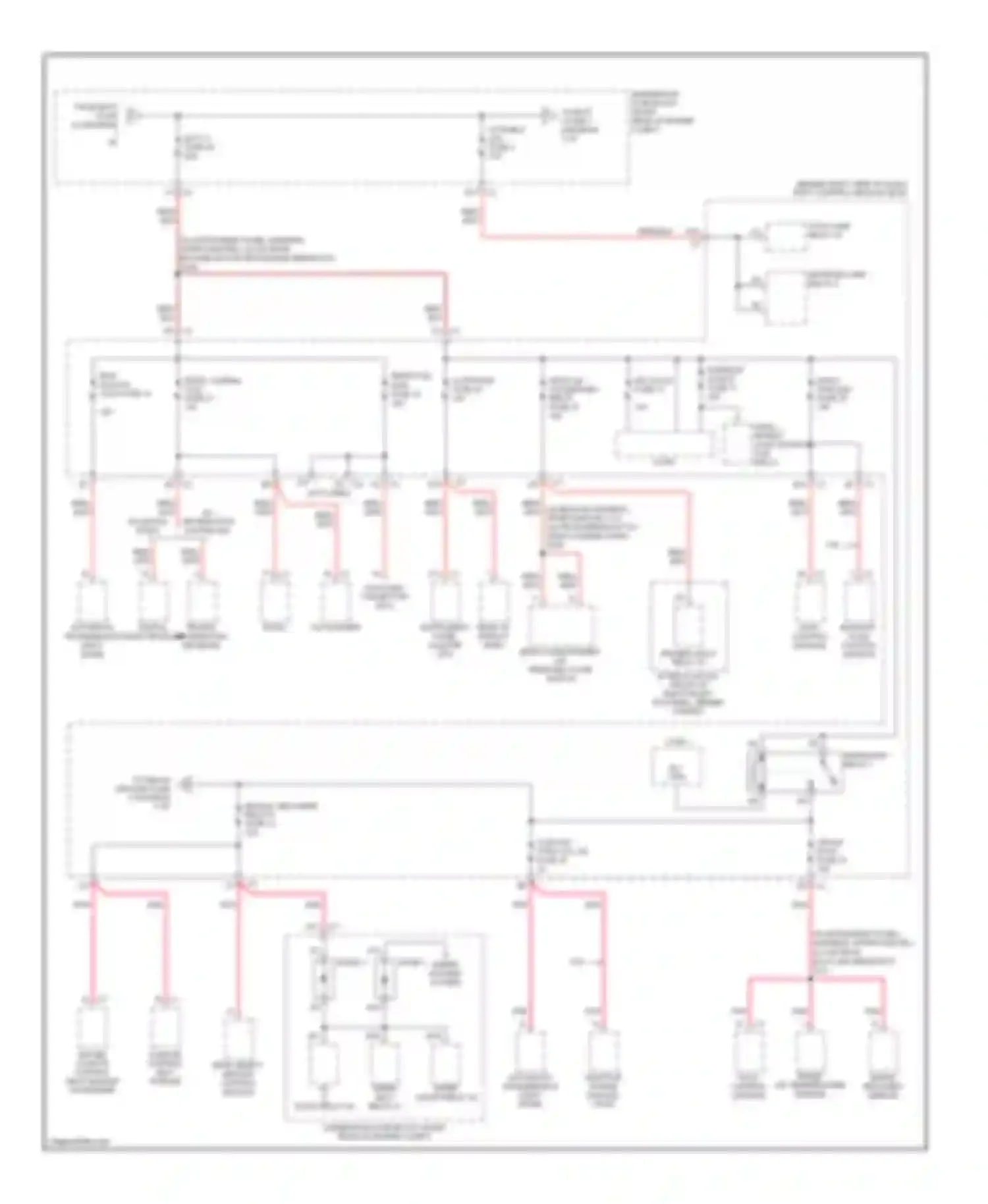 Wiring diagram red/wht for Cadillac XLR I (2003-2009) (24 of 36)