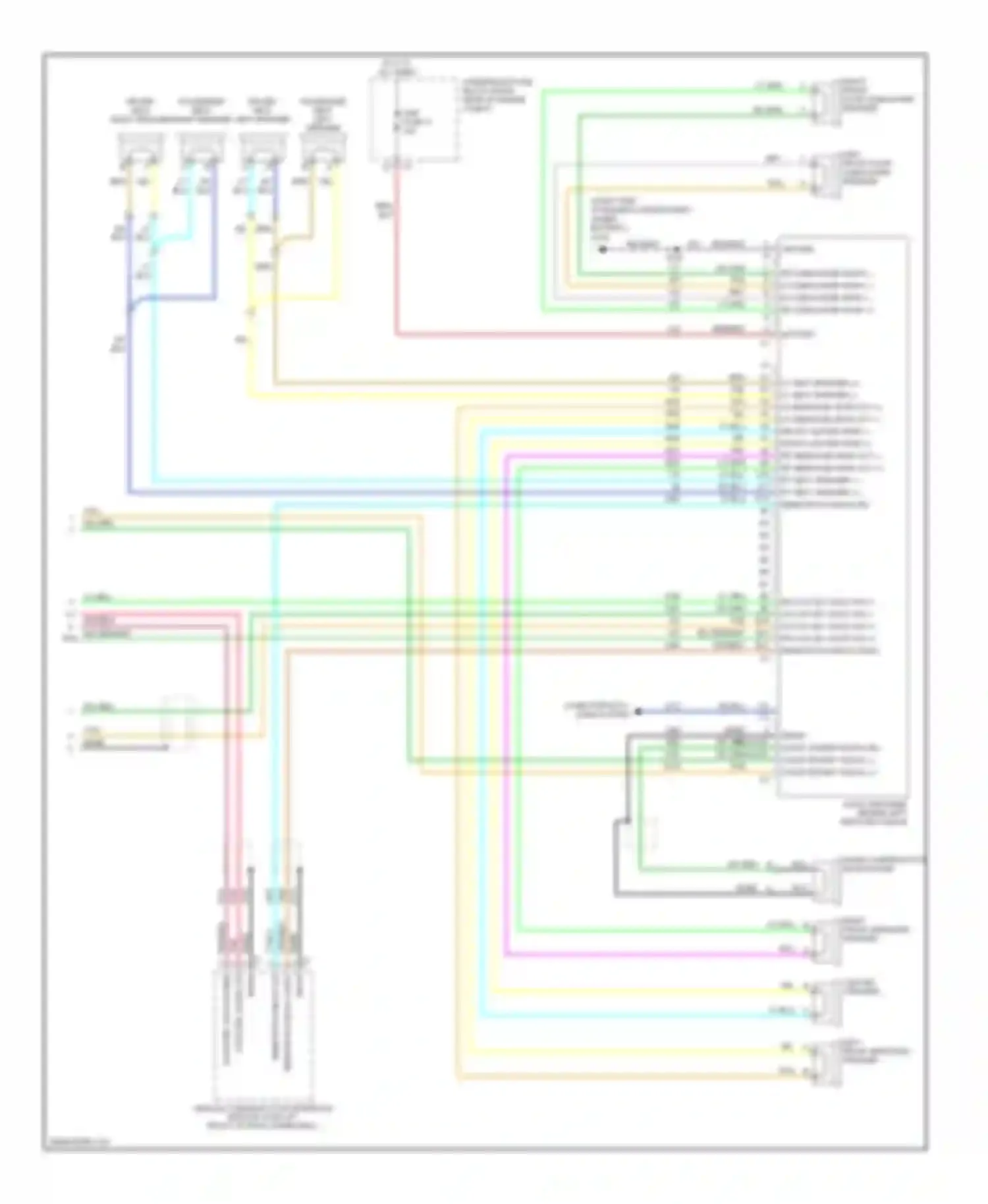 Wiring diagram remote playback audio for Cadillac XLR I (2003-2009) (1 of 1)