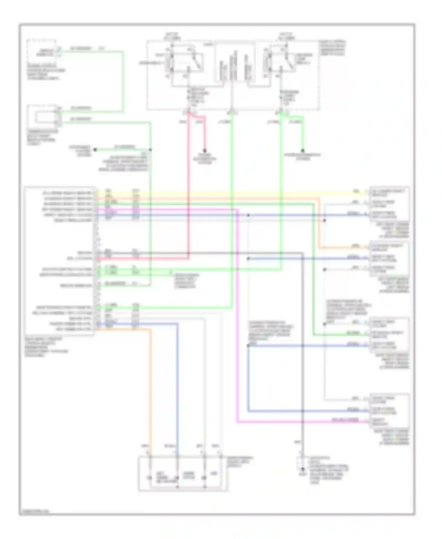 Wiring diagram reverse lamp relay 6 for Cadillac XLR I (2003-2009) (3 of 4)