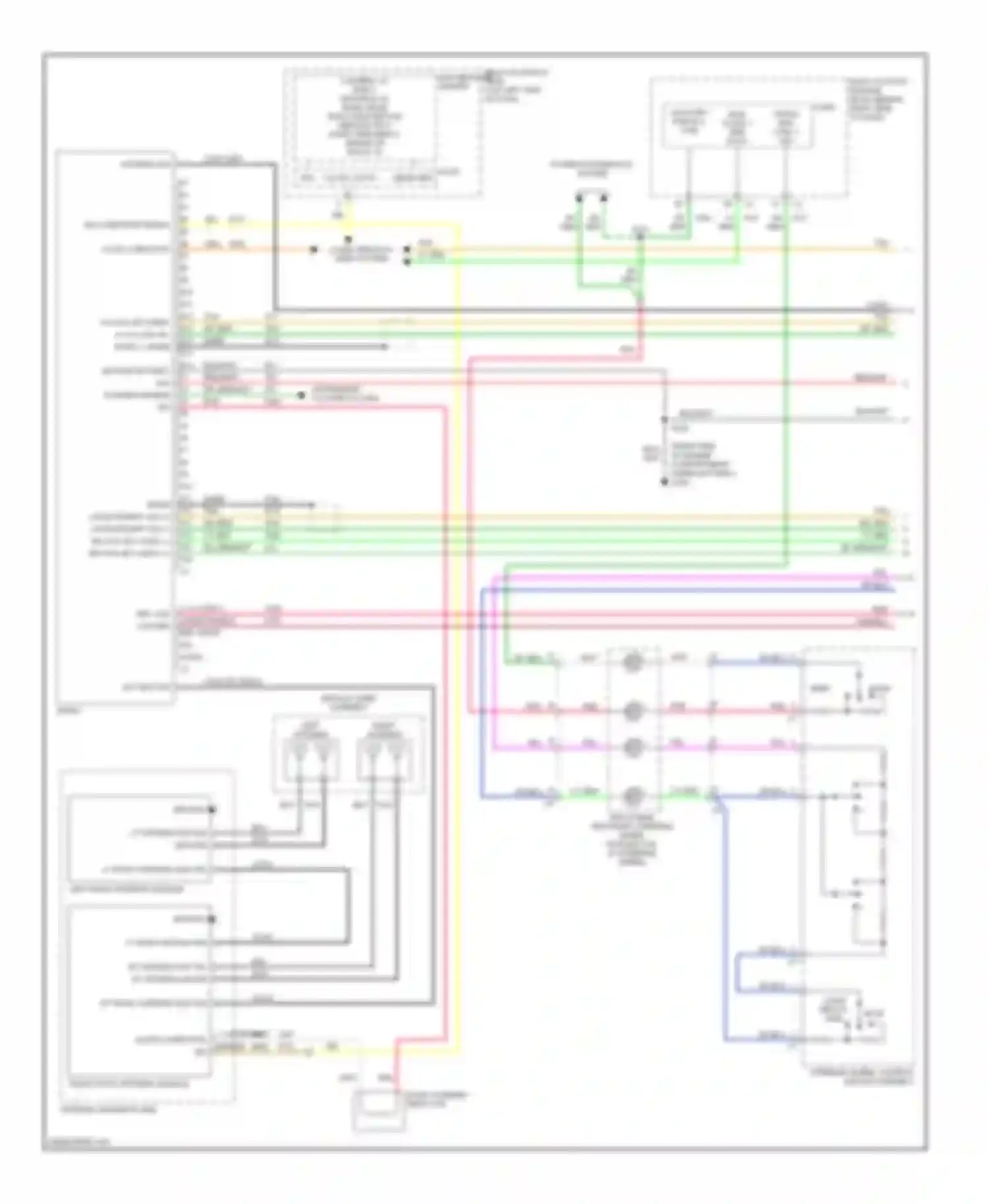 Wiring diagram right radio antenna module for Cadillac XLR I (2003-2009) (1 of 1)