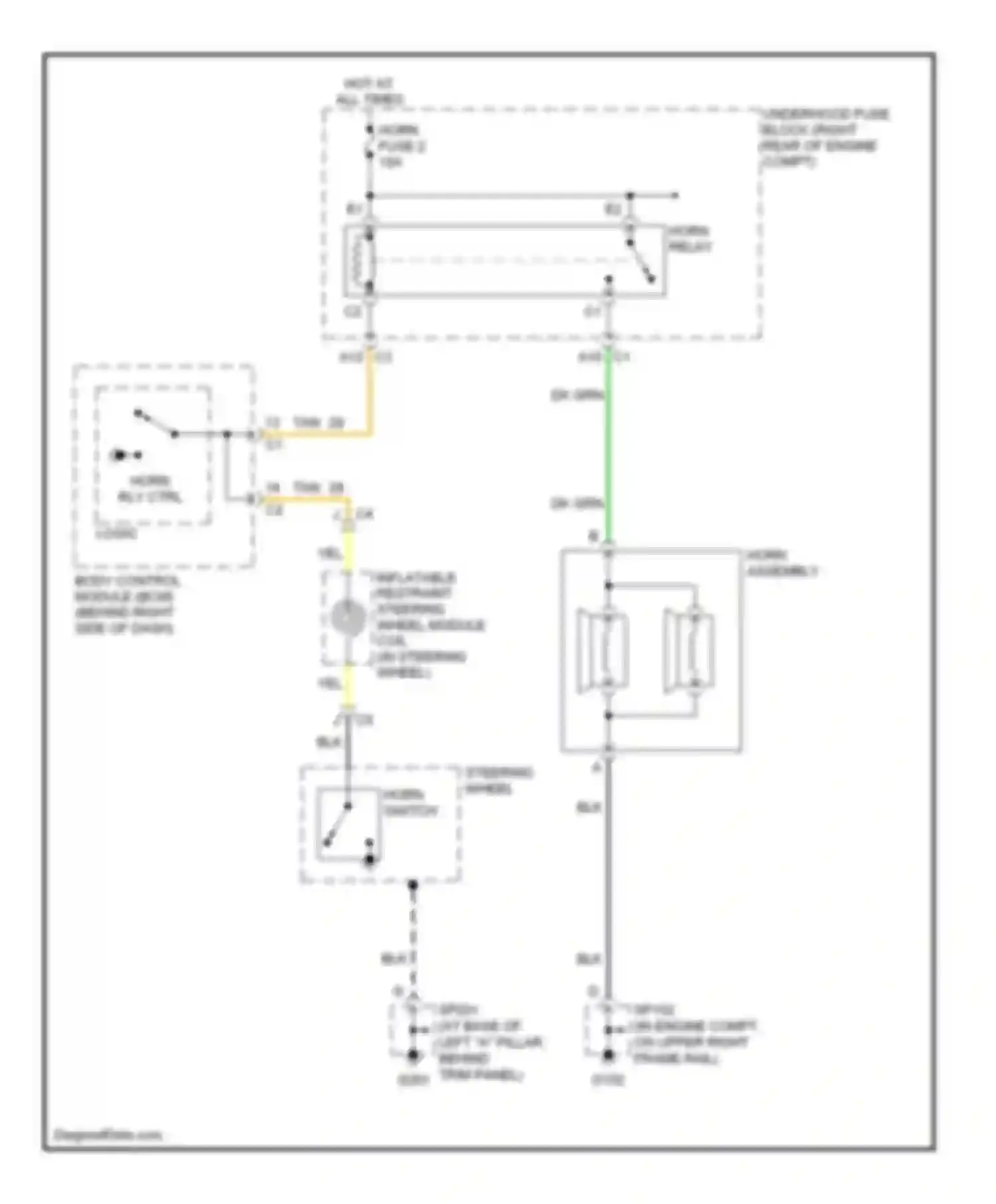 Wiring diagram tan for Cadillac XLR I (2003-2009) (35 of 60)