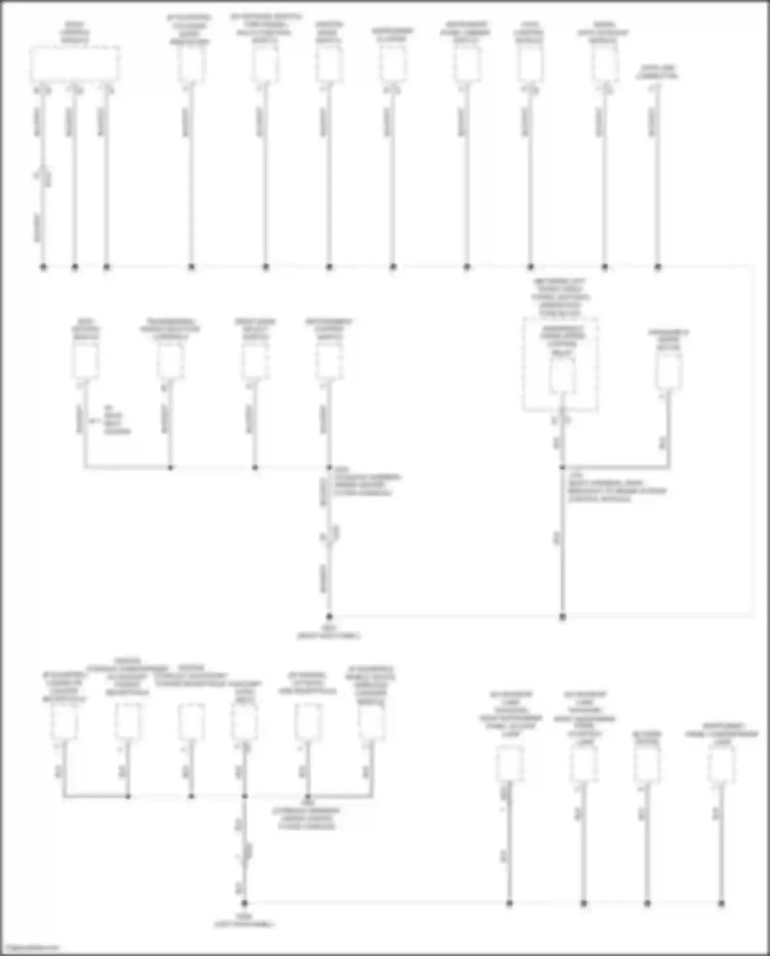 XT4 Cadillac I (2018-2023): Ground distribution circuit (3 of 7)