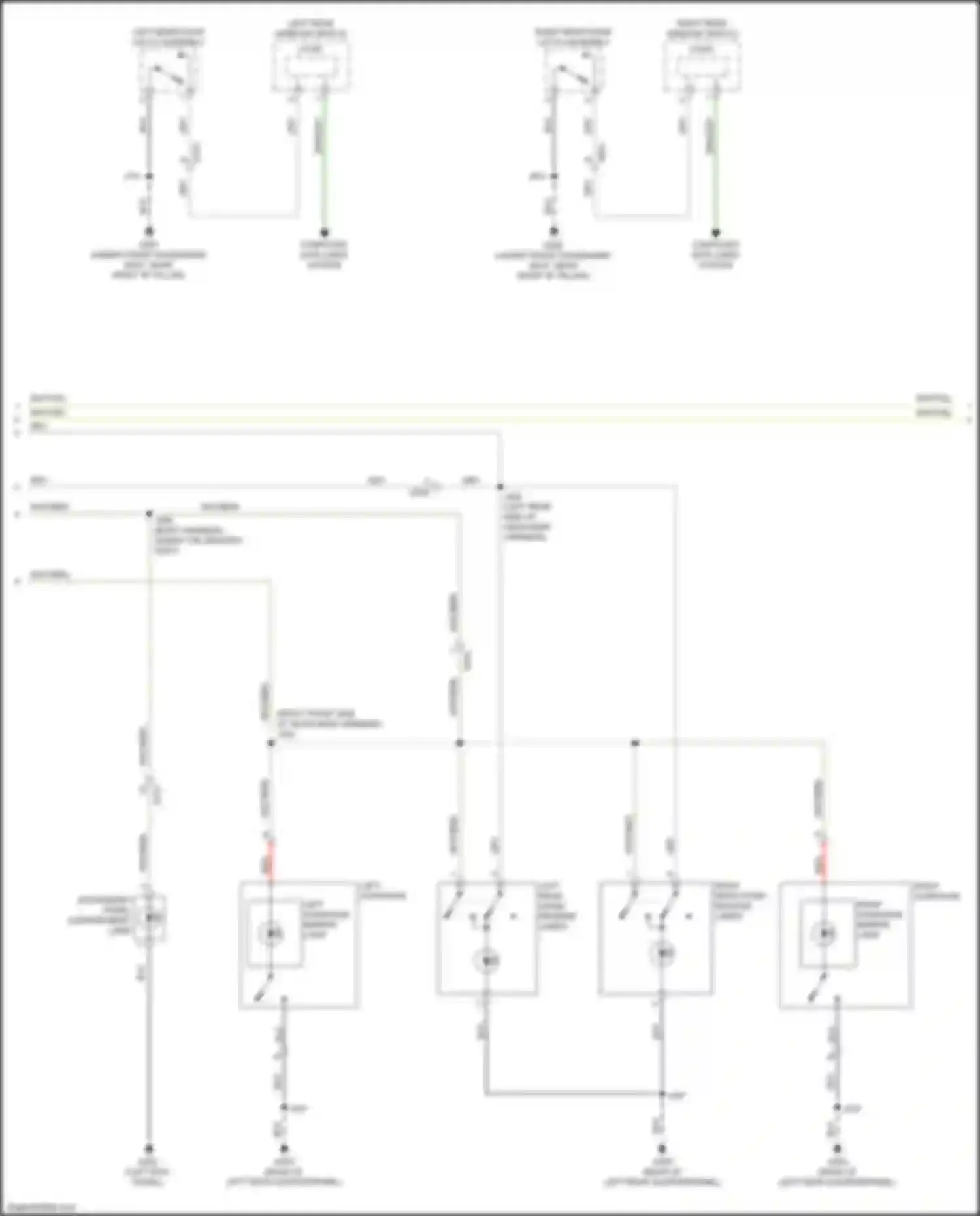 XT4 Cadillac I (2018-2023): Courtesy lamps circuit (3 of 4)
