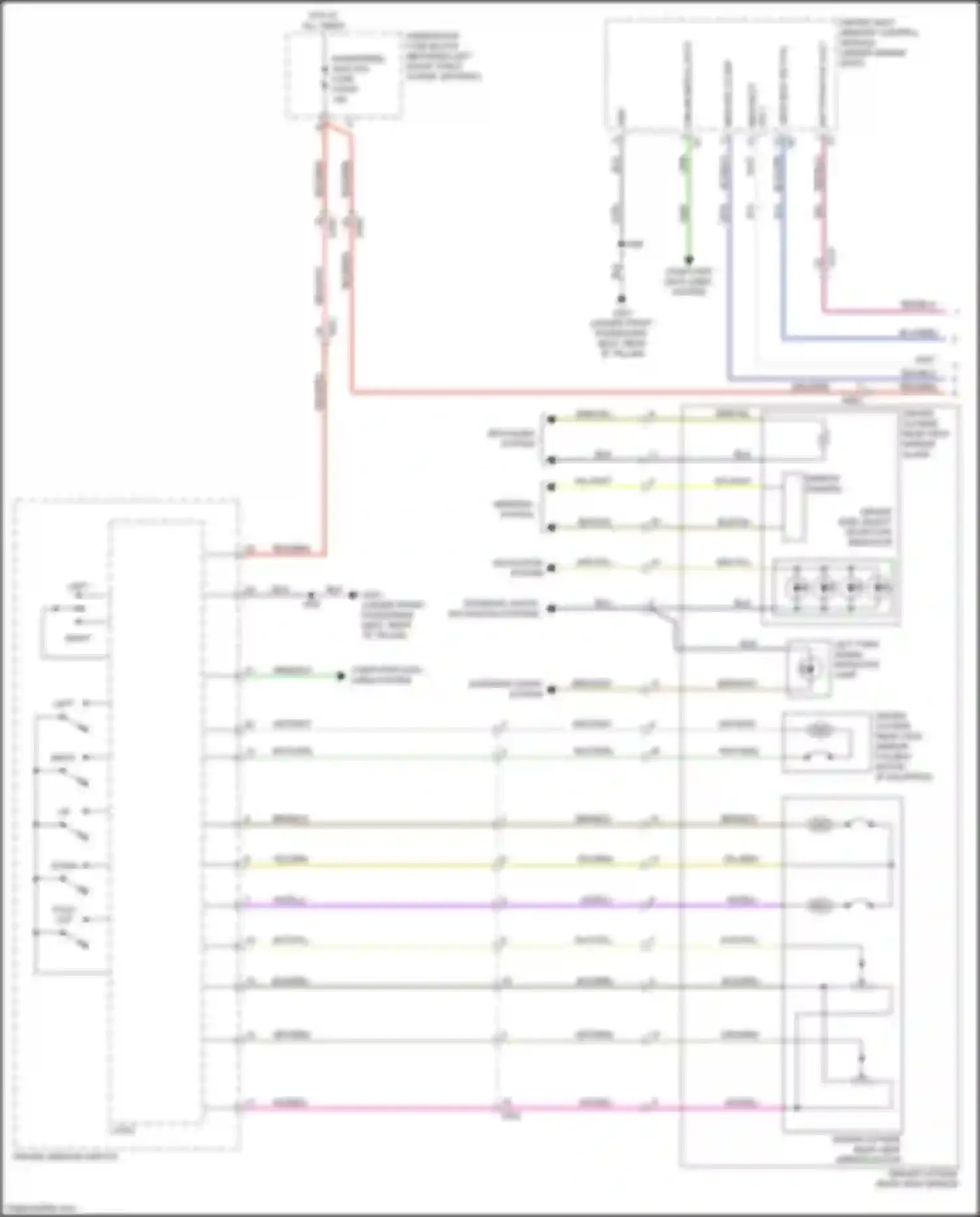 XT4 Cadillac I (2018-2023): Memory mirrors circuit (1 of 2)