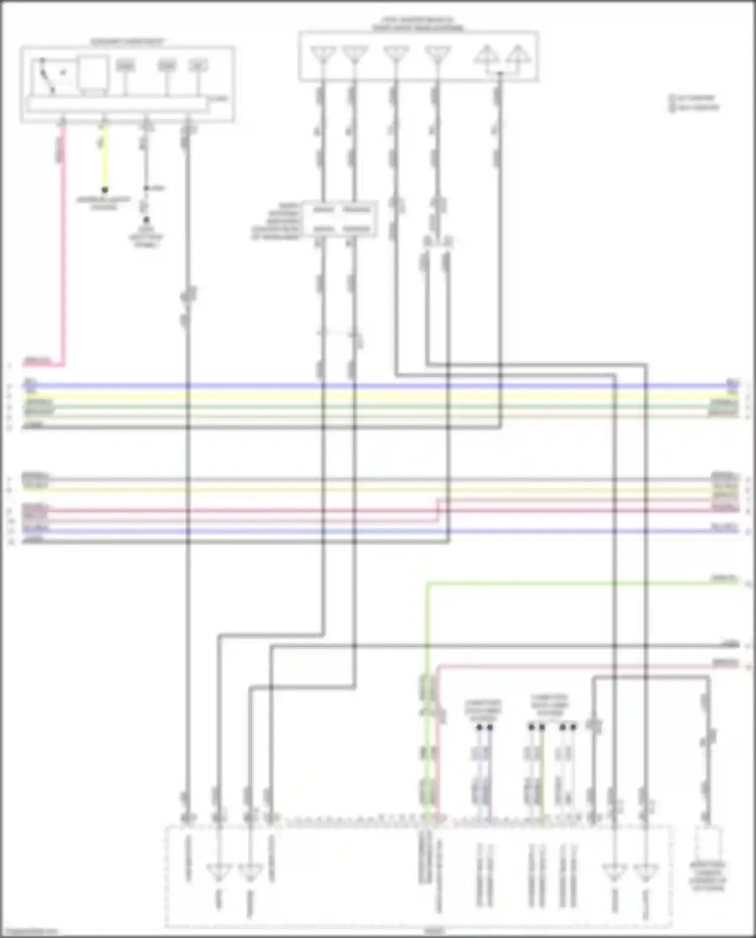XT4 Cadillac I (2018-2023): Navigation circuit, w/o surround amplifier (3 of 5)