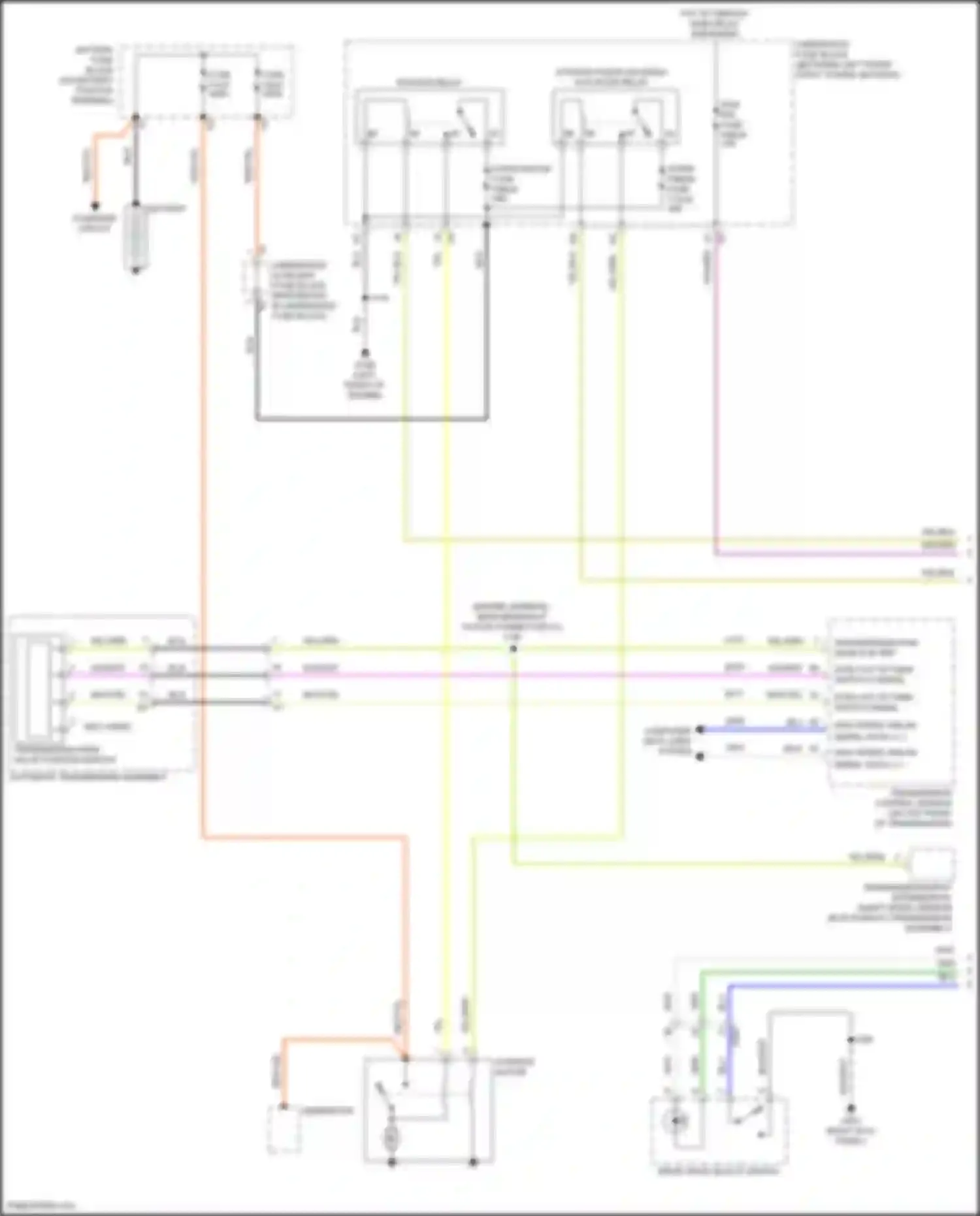 XT4 Cadillac I (2018-2023): Starting circuit (1 of 2)