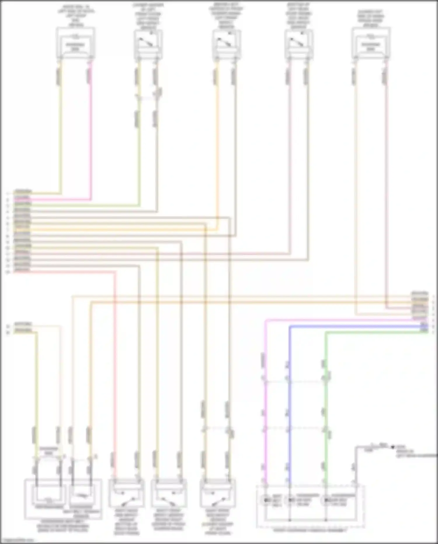 XT4 Cadillac I (2018-2023): Supplemental restraints circuit (2 of 3)