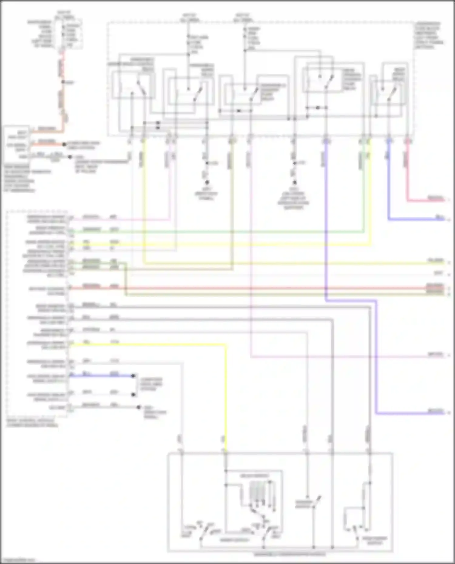XT4 Cadillac I (2018-2023): Wiper/washer circuit (1 of 2)