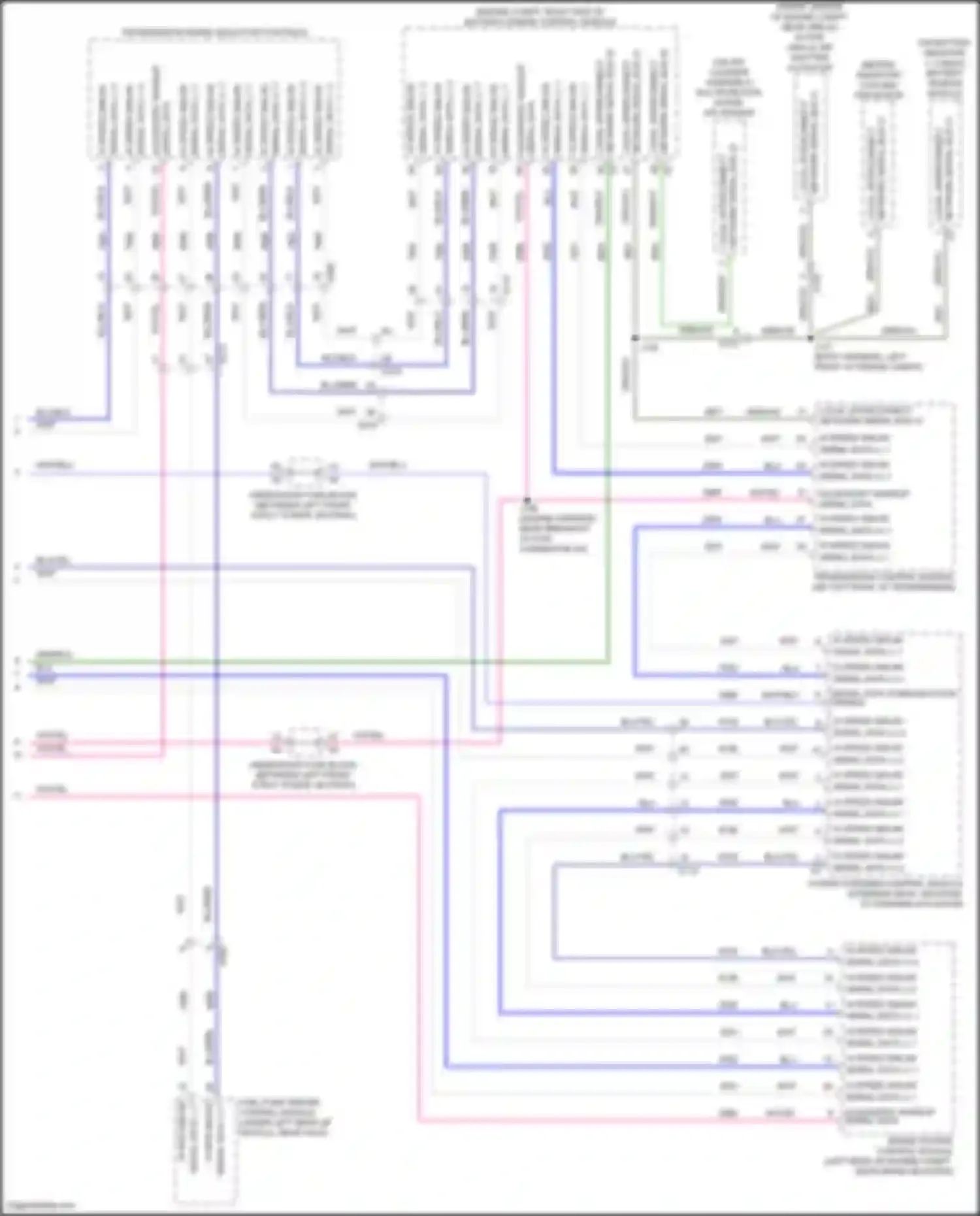 Wiring diagram battery sensor module for Cadillac XT4 I (2018-2023) (2 of 4)