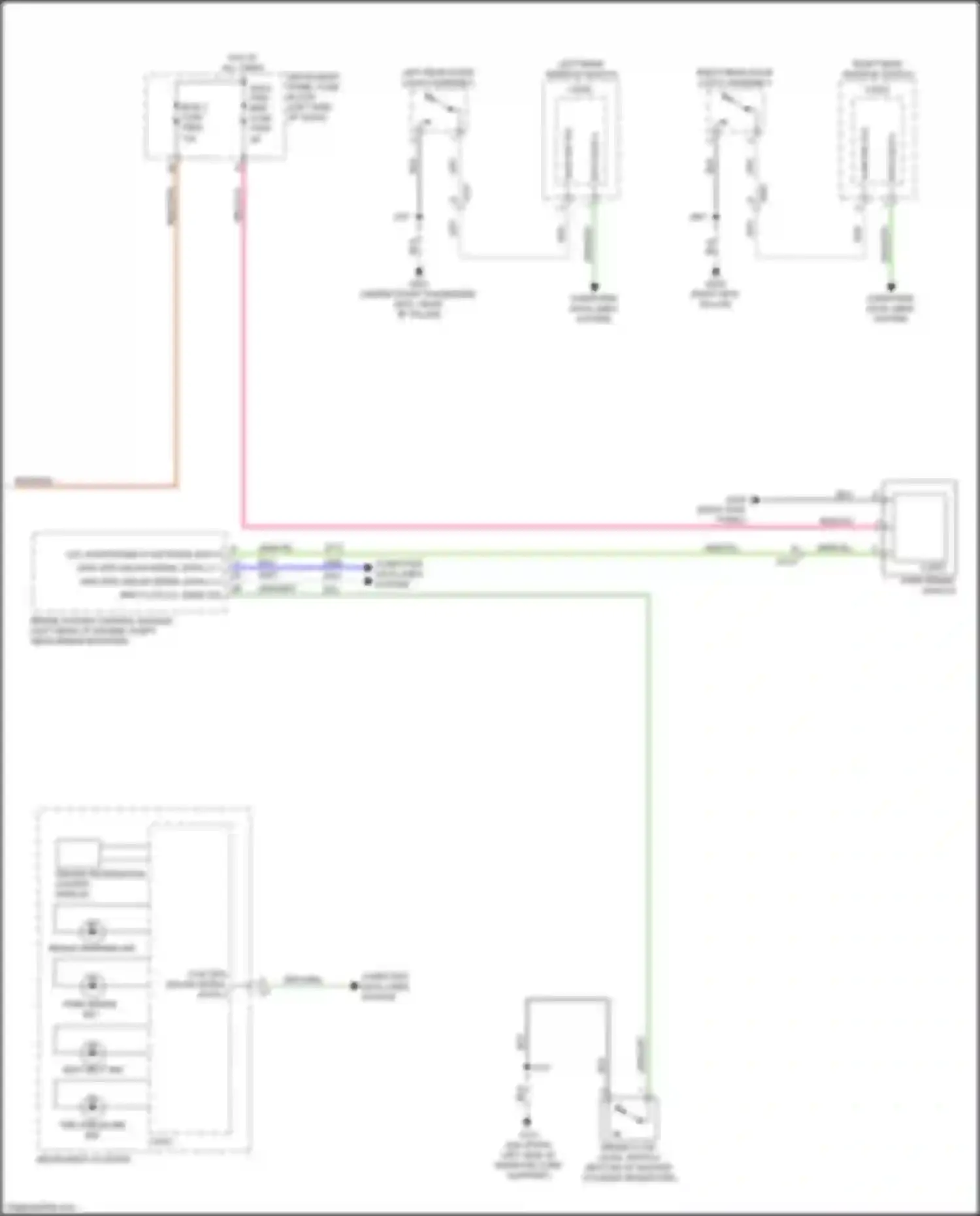 Wiring diagram brake warning ind for Cadillac XT4 I (2018-2023) (3 of 3)
