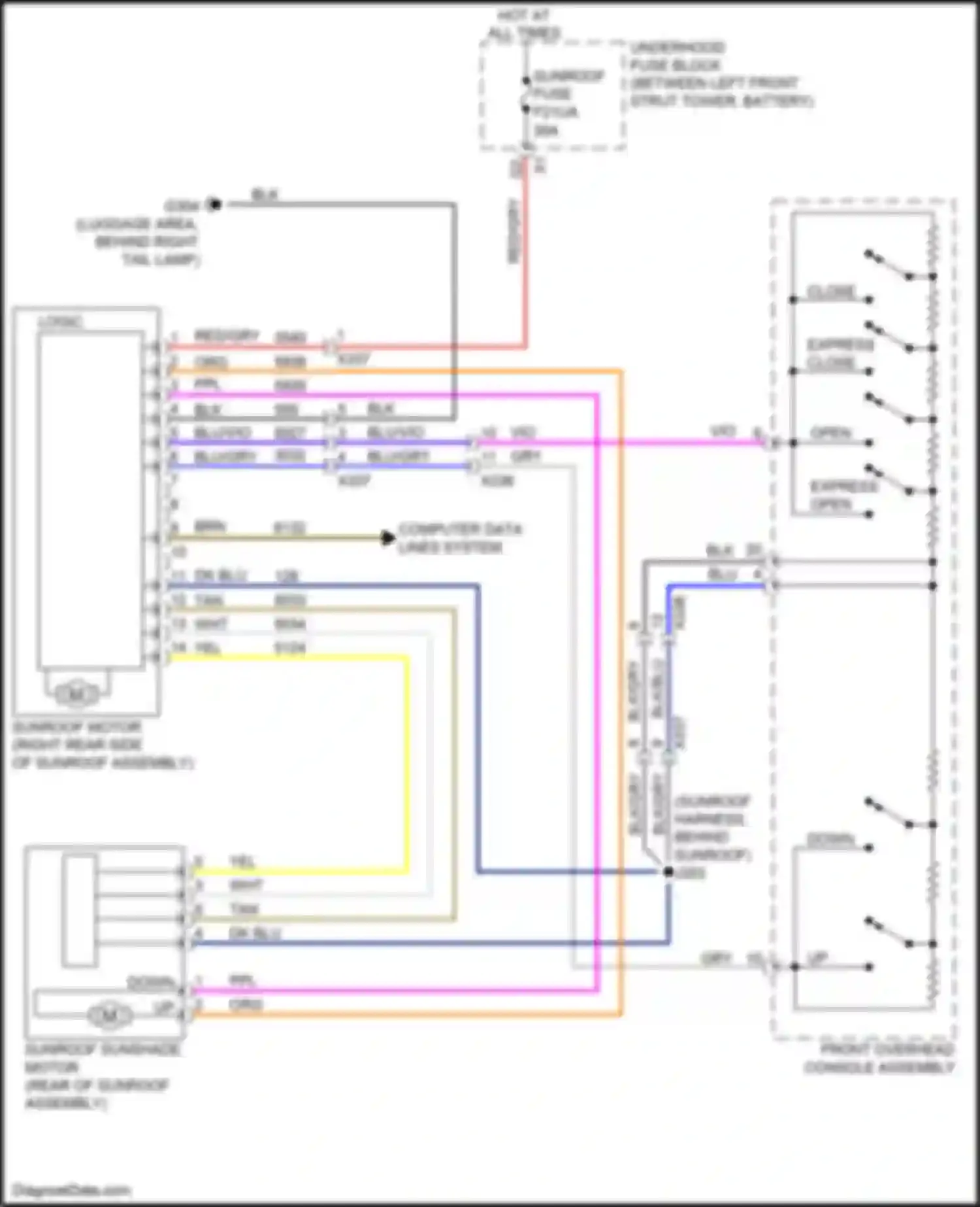 Wiring diagram brn for Cadillac XT4 I (2018-2023) (29 of 34)