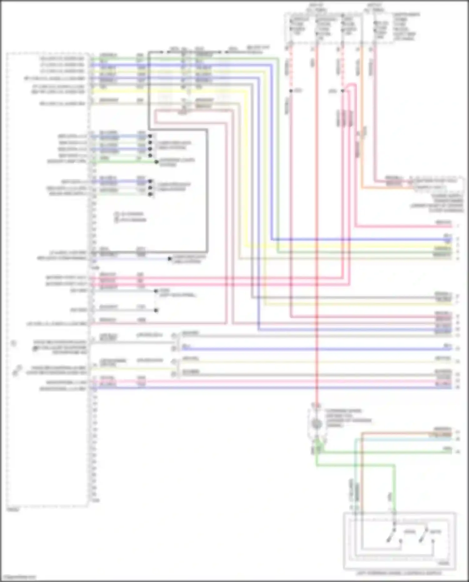 Wiring diagram brn/red for Cadillac XT4 I (2018-2023) (7 of 18)