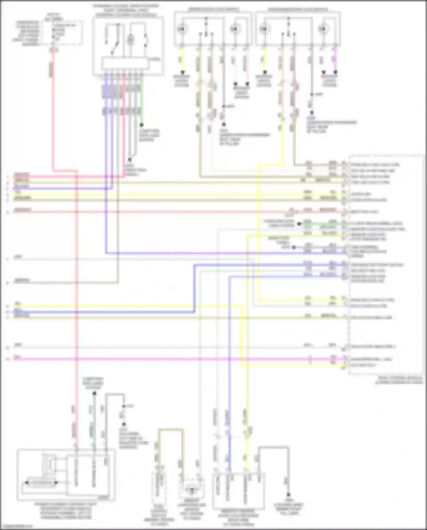 Wiring diagram brn/vio for Cadillac XT4 I (2018-2023) (3 of 16)