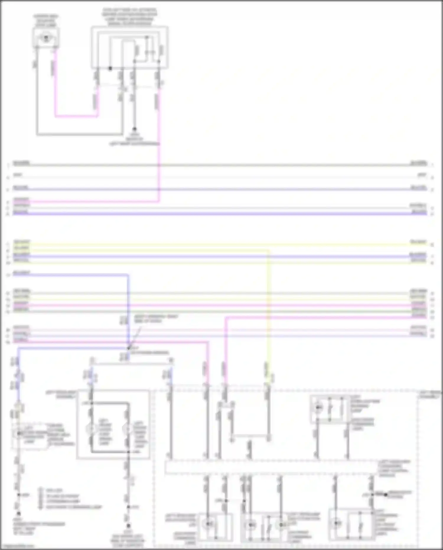 Wiring diagram center high mounted stop lamp for Cadillac XT4 I (2018-2023) (1 of 1)