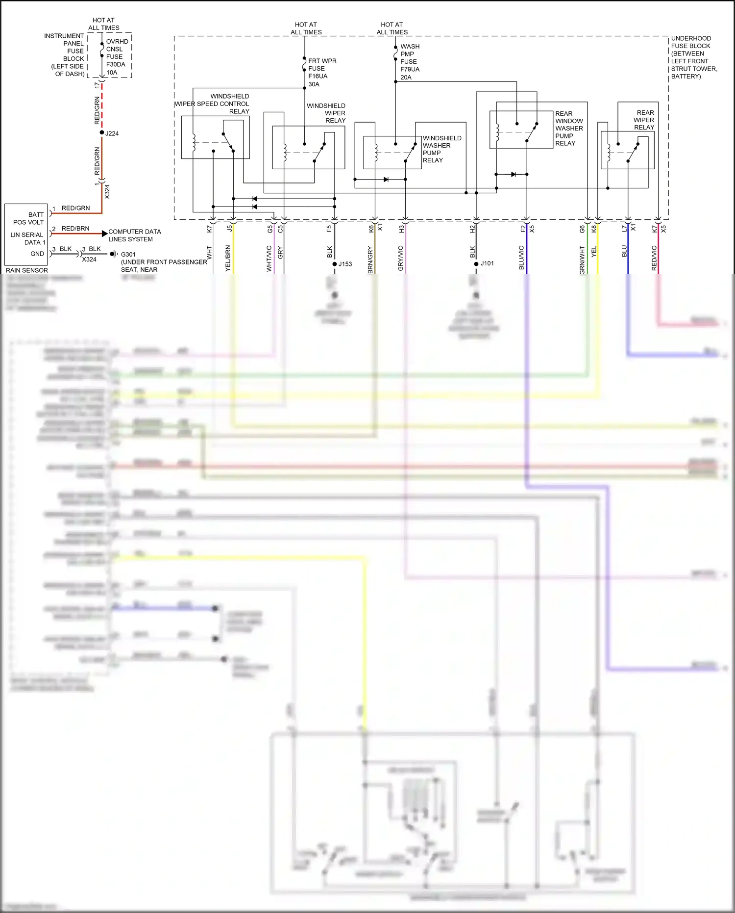 Cadillac XT4 I (2018-2023) computer data lines system wiring diagram  (96 of 102)