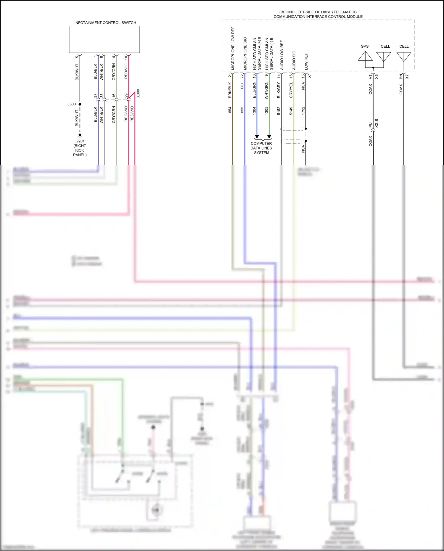 Cadillac XT4 I (2018-2023) computer data lines system wiring diagram  (27 of 102)