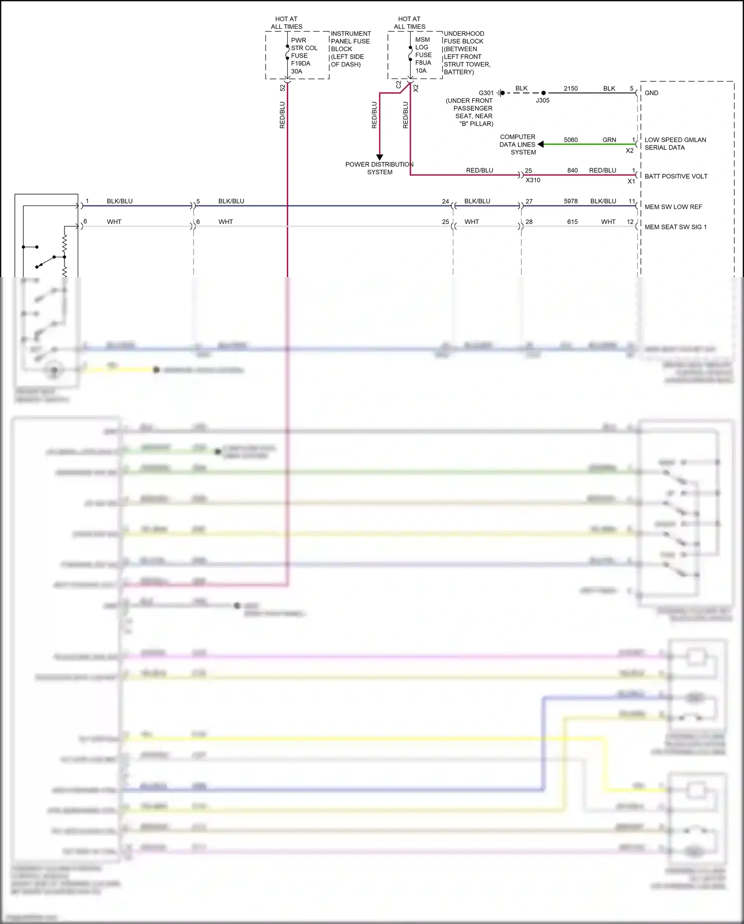 Cadillac XT4 I (2018-2023) computer data lines system wiring diagram  (67 of 102)