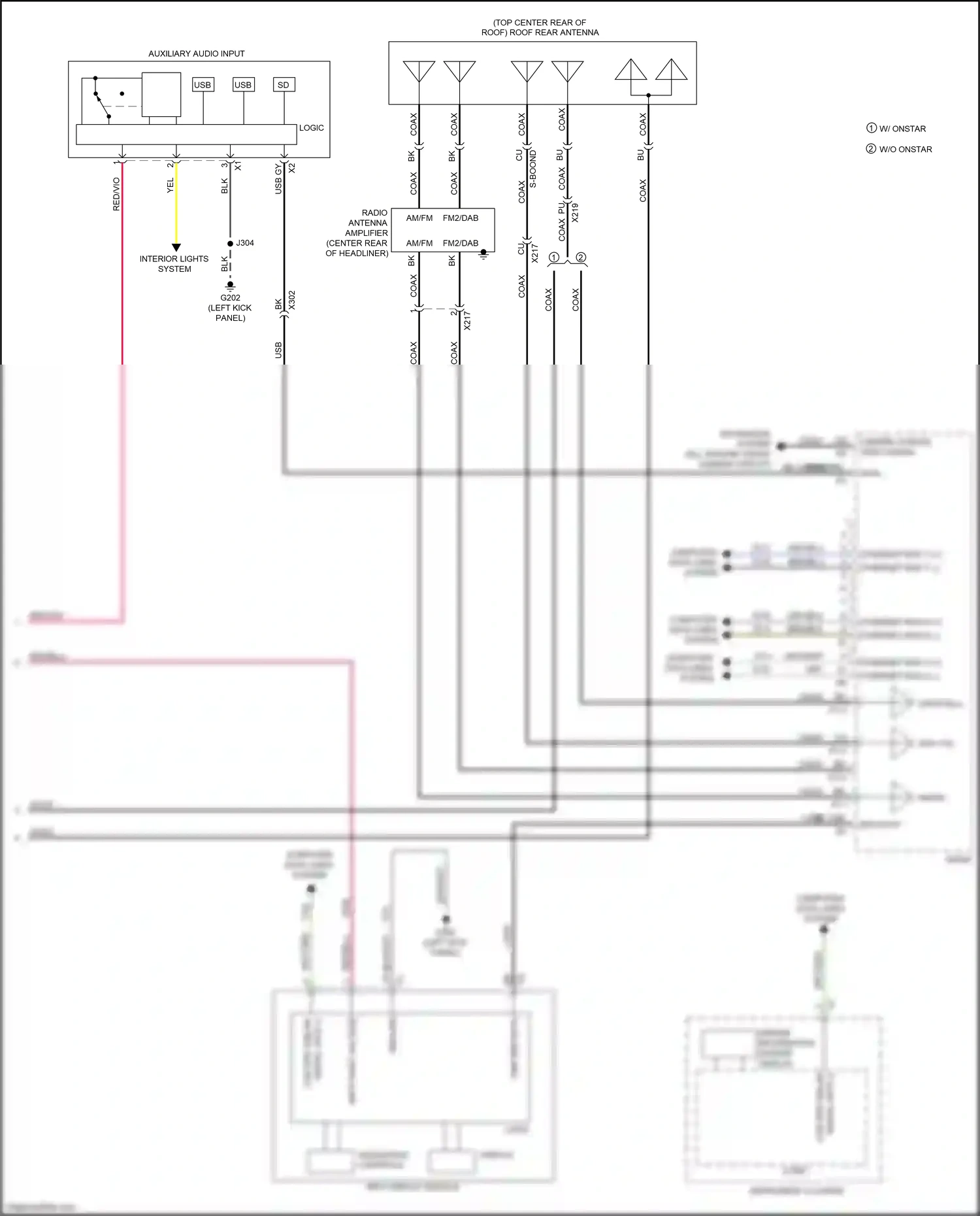 Cadillac XT4 I (2018-2023) computer data lines system wiring diagram  (28 of 102)